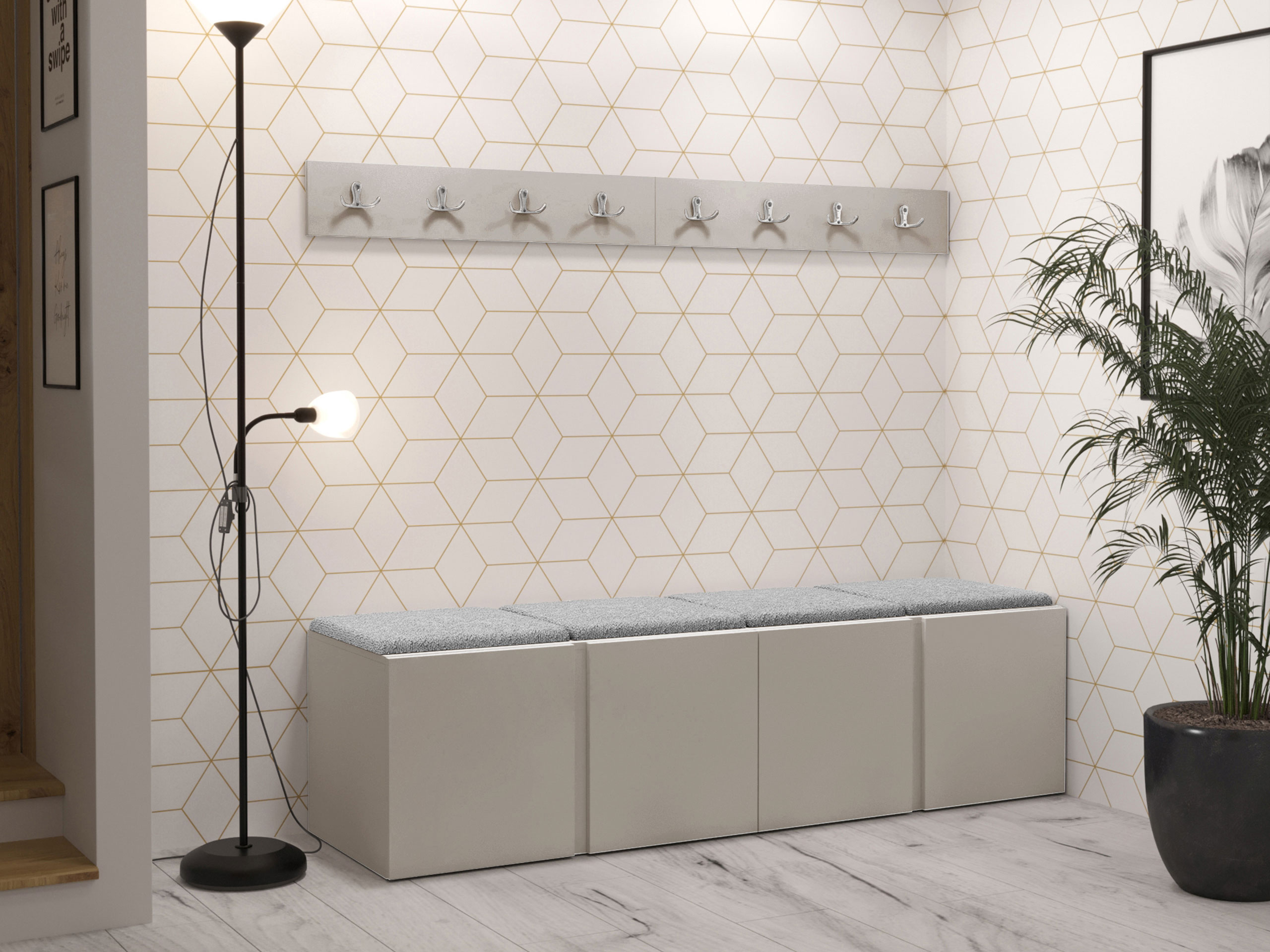 Set arredo da corridoio Pinis VII (Cachemire)