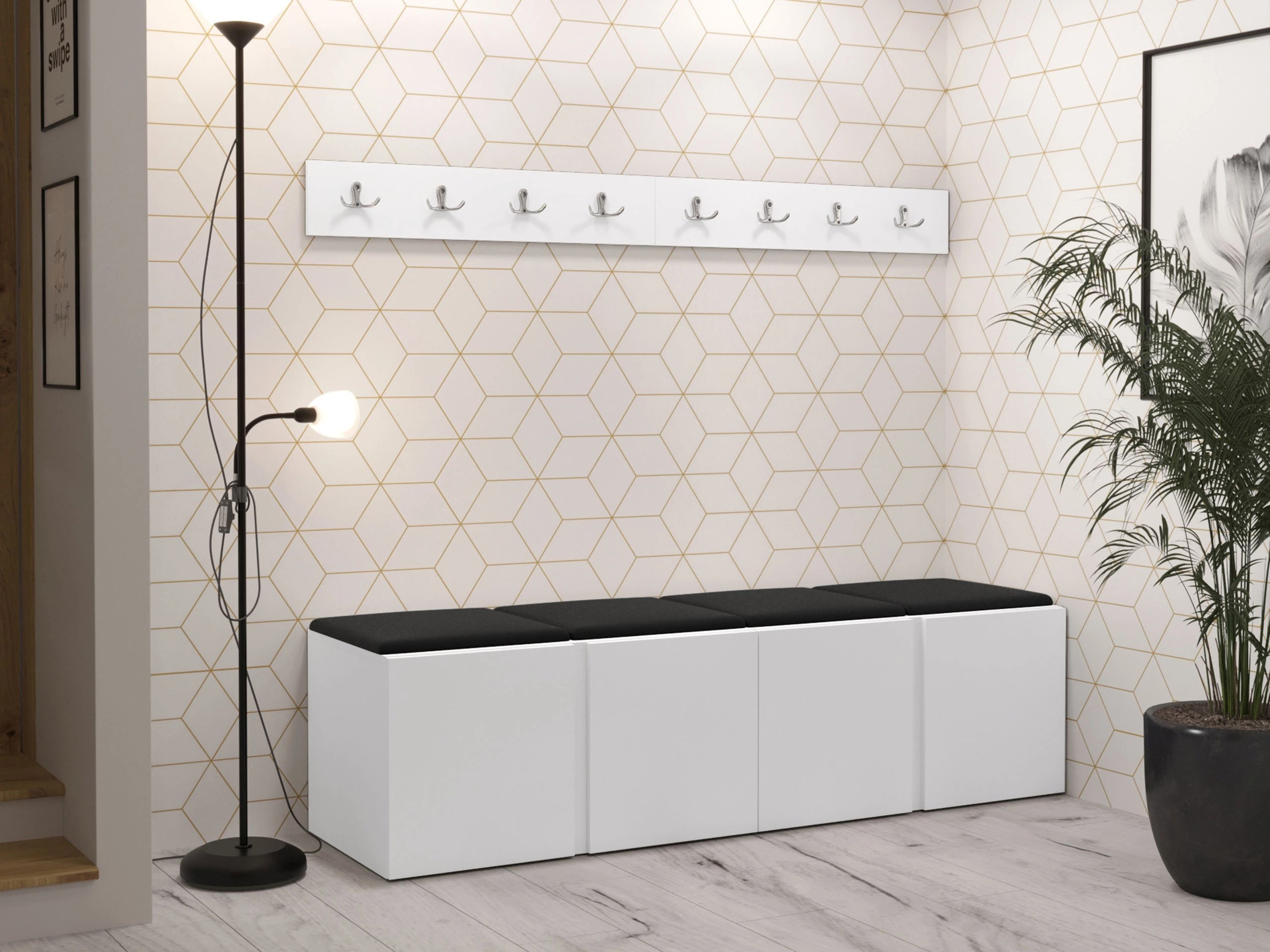 Set arredo da corridoio Pinis VII (Eco pelle Soft 011)