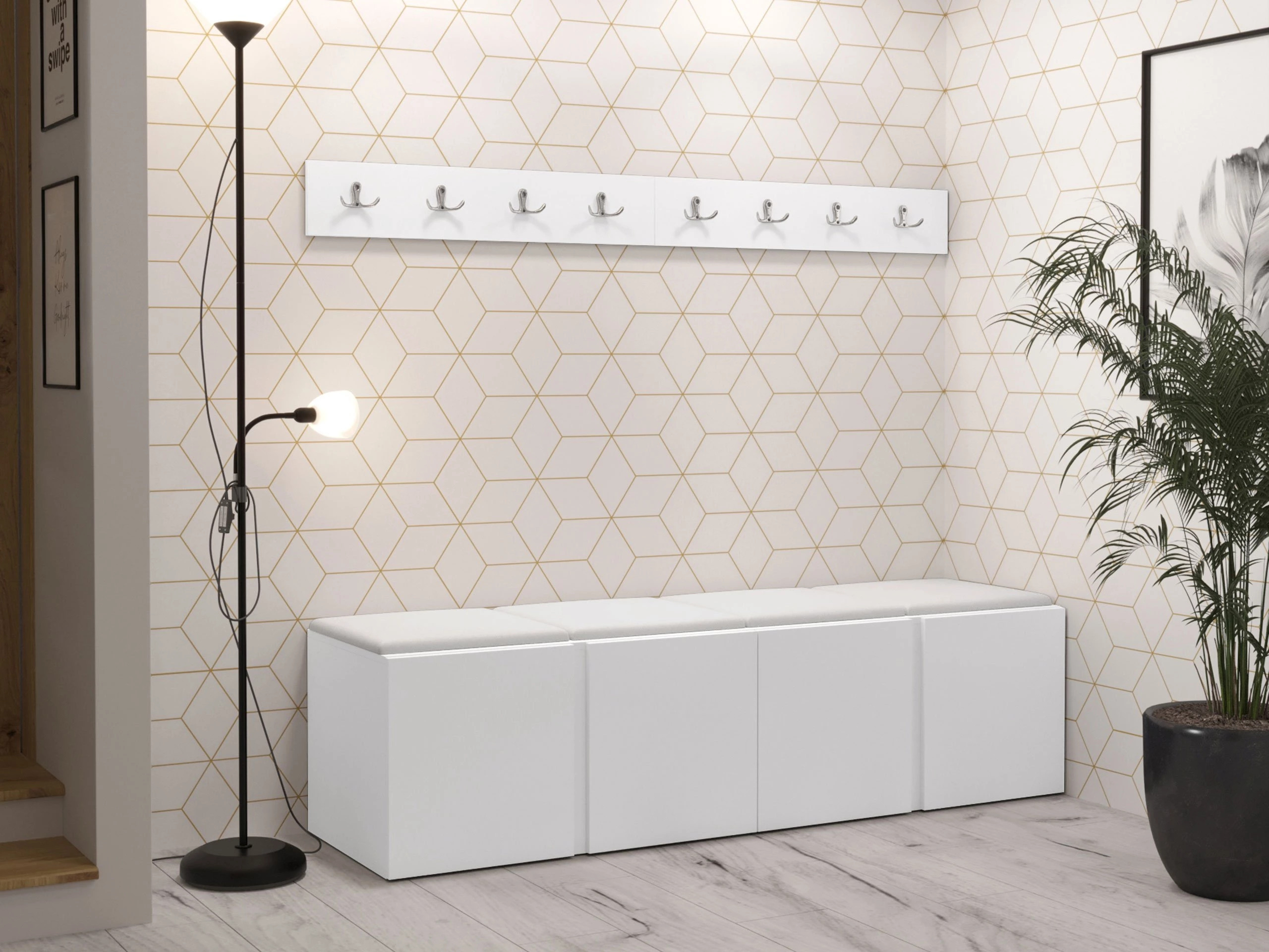 Set arredo da corridoio Pinis VII (Eco pelle Soft 017)
