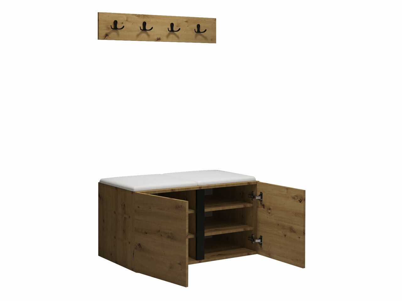 Set arredo da corridoio Pinis VI (Rovere Artisan)