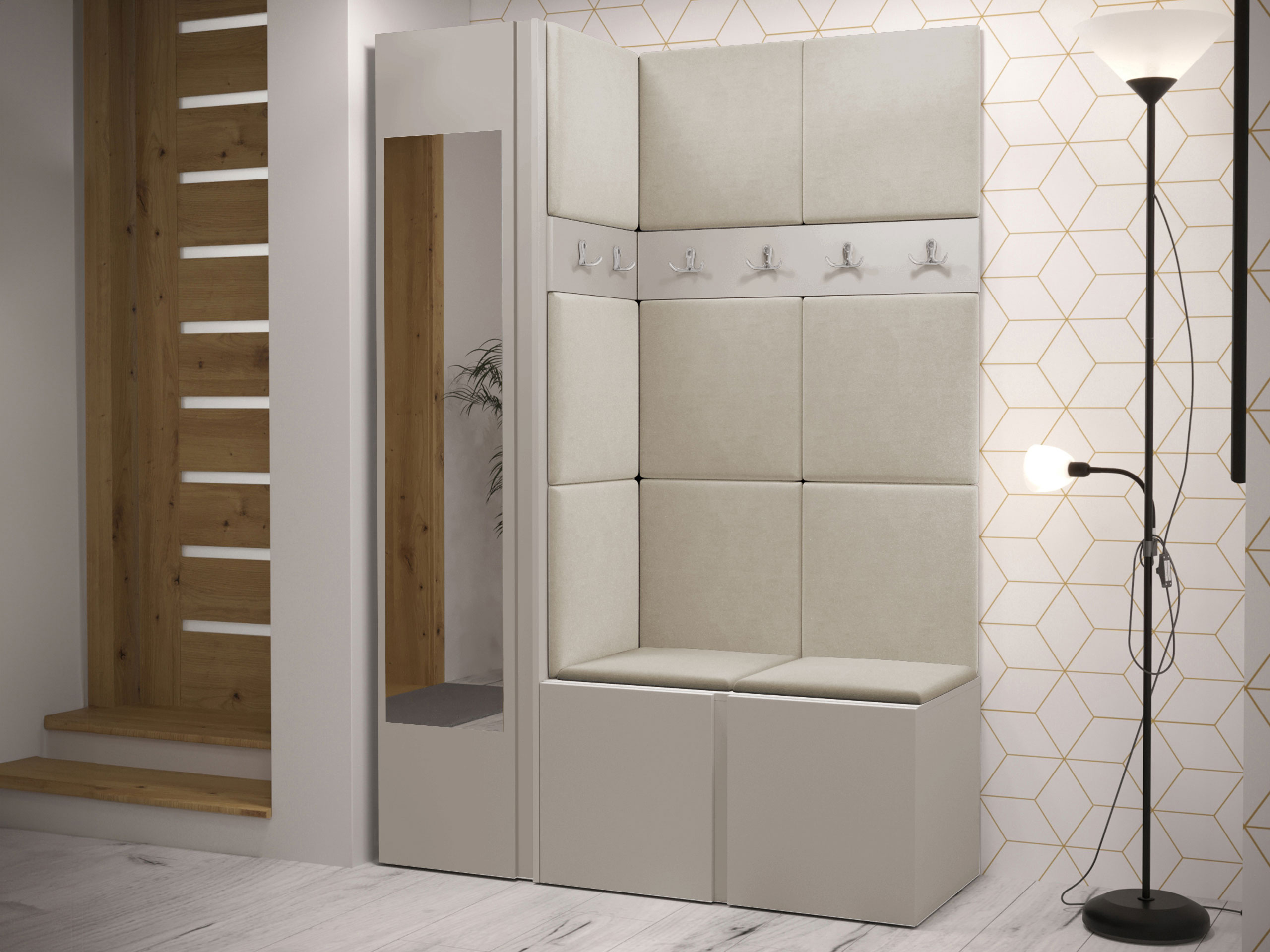 Set arredo da corridoio Hartford 277 (Cachemire)