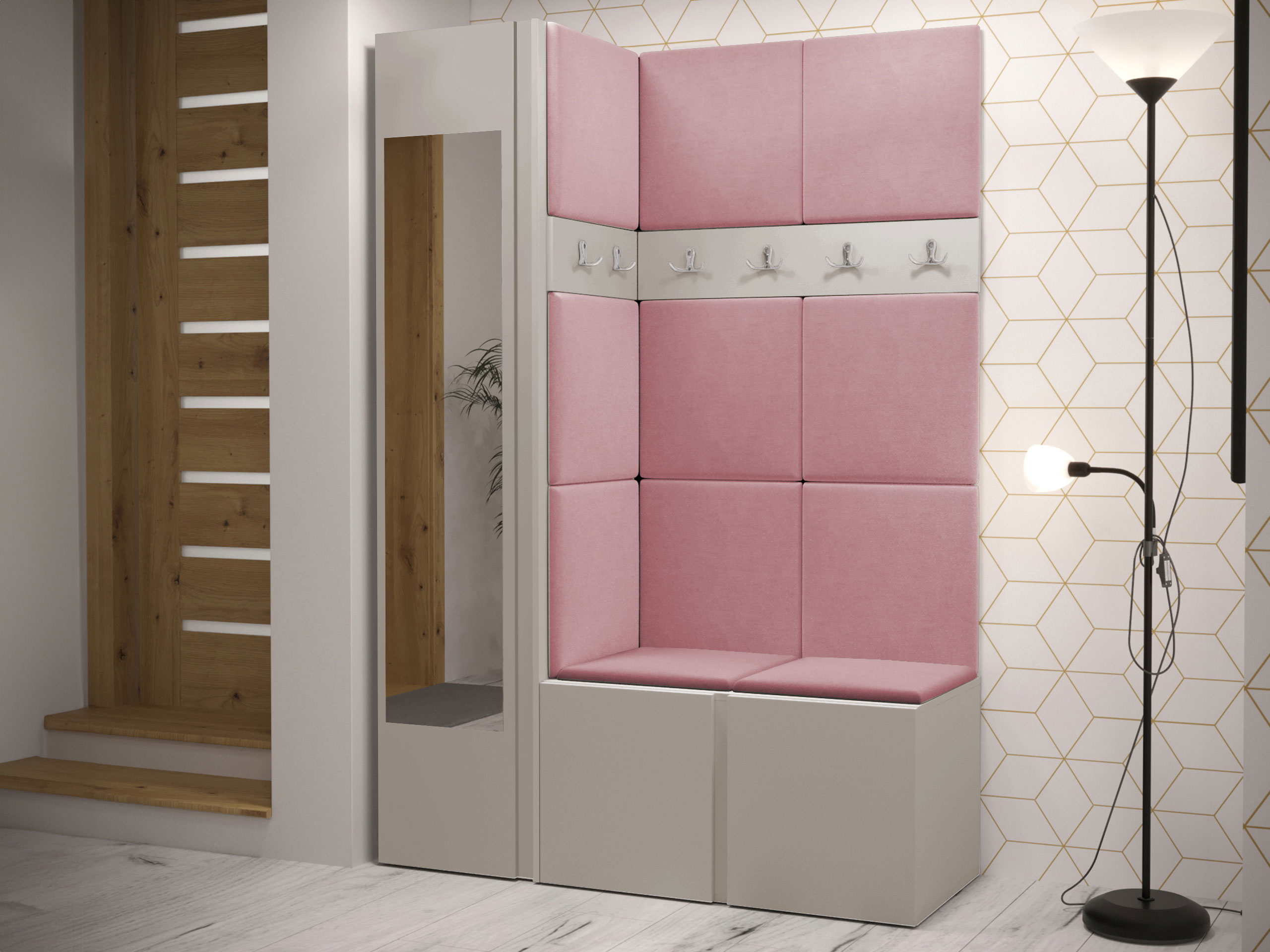 Set arredo da corridoio Hartford 277 (Cachemire)