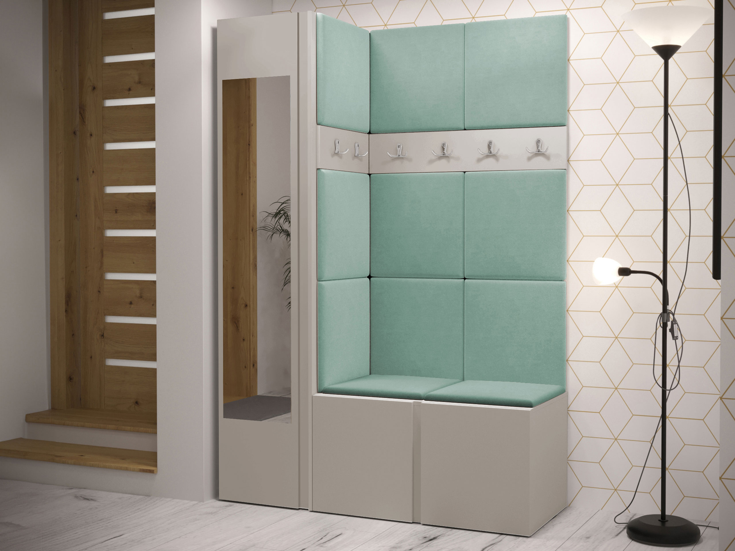 Set arredo da corridoio Hartford 277 (Cachemire)