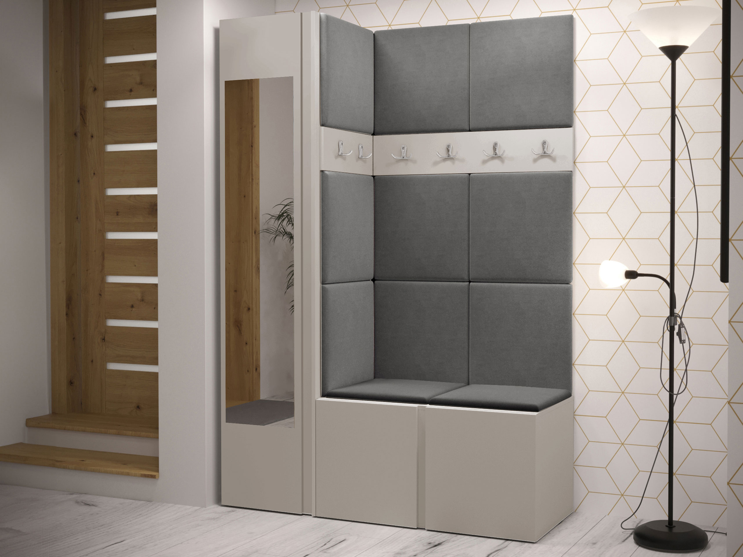 Set arredo da corridoio Hartford 277 (Cachemire)