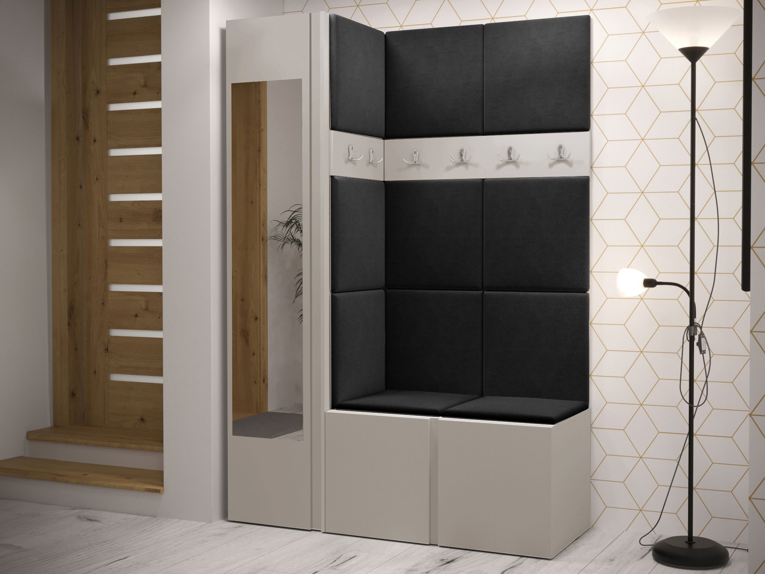 Set arredo da corridoio Hartford 277 (Cachemire)