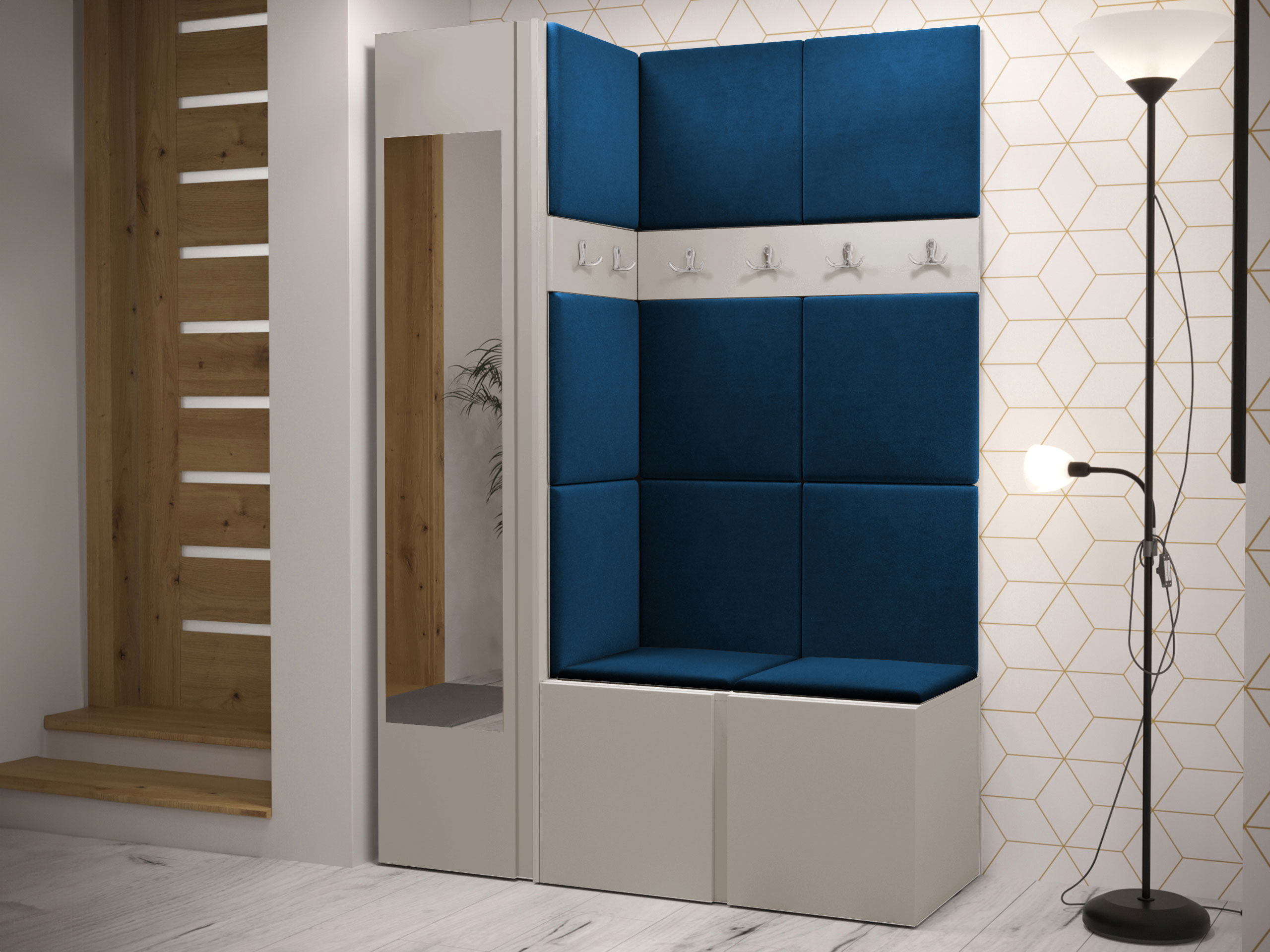 Set arredo da corridoio Hartford 277 (Cachemire)