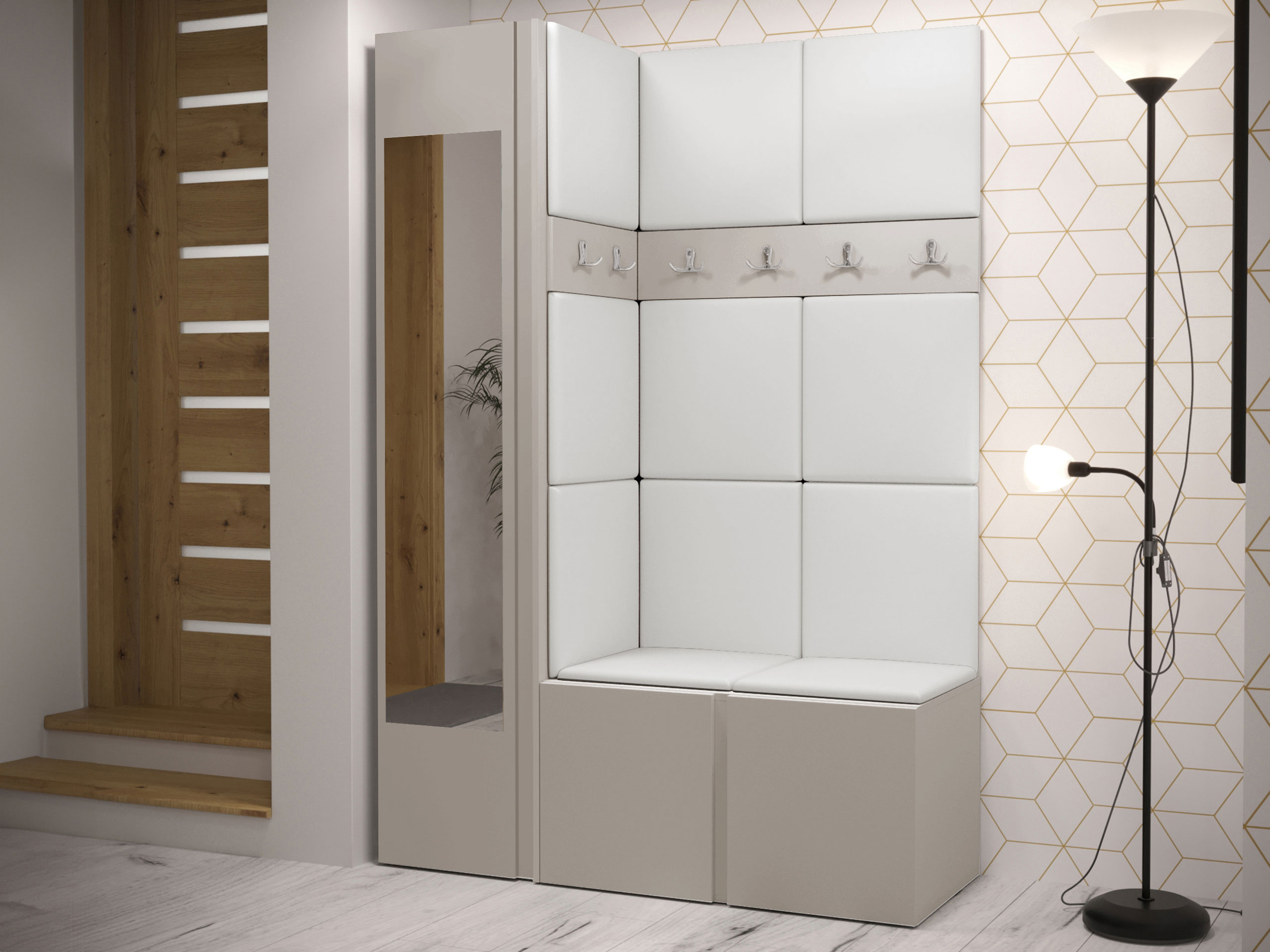 Set arredo da corridoio Hartford 277 (Cachemire)