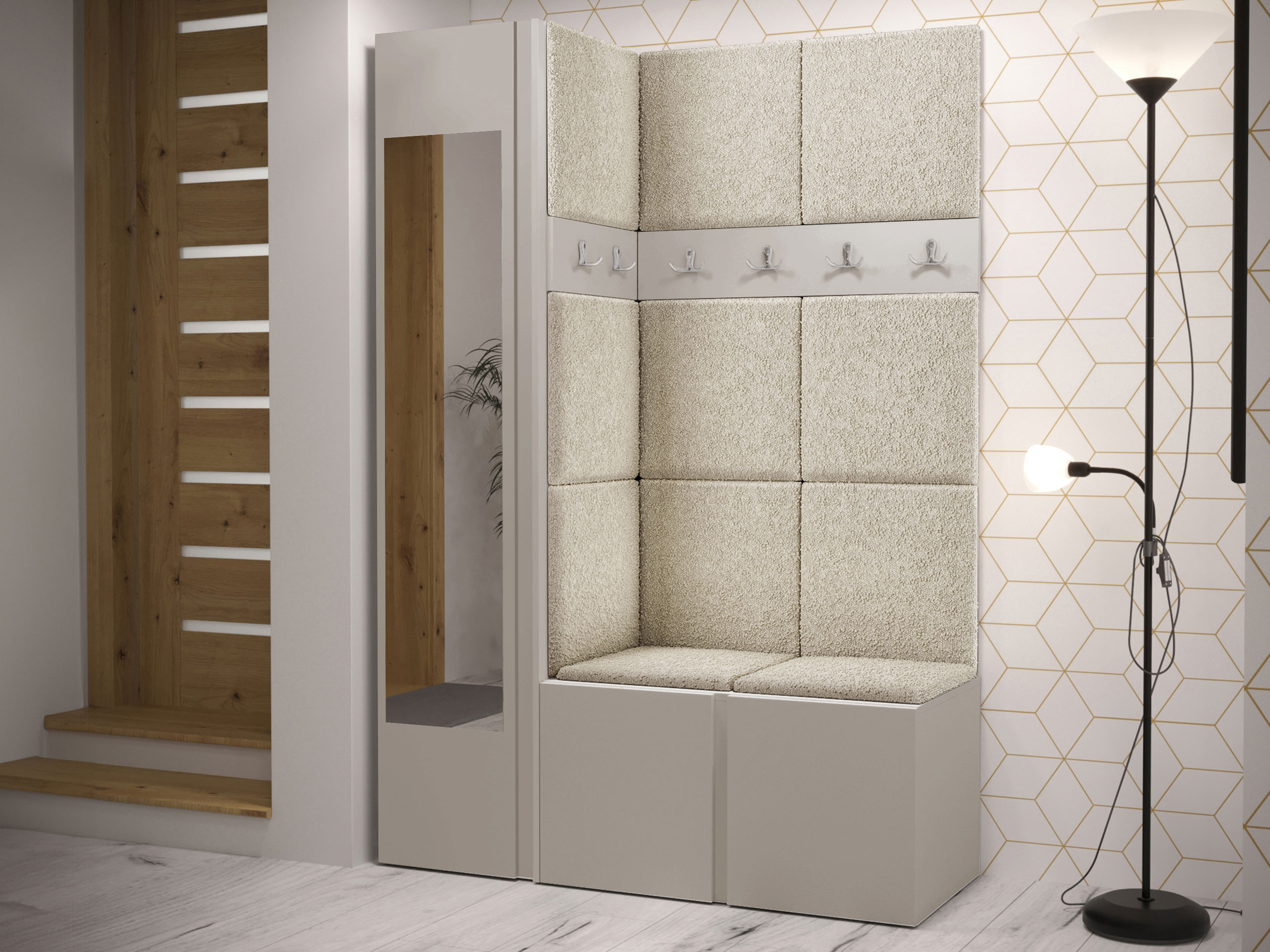 Set arredo da corridoio Hartford 277 (Cachemire)
