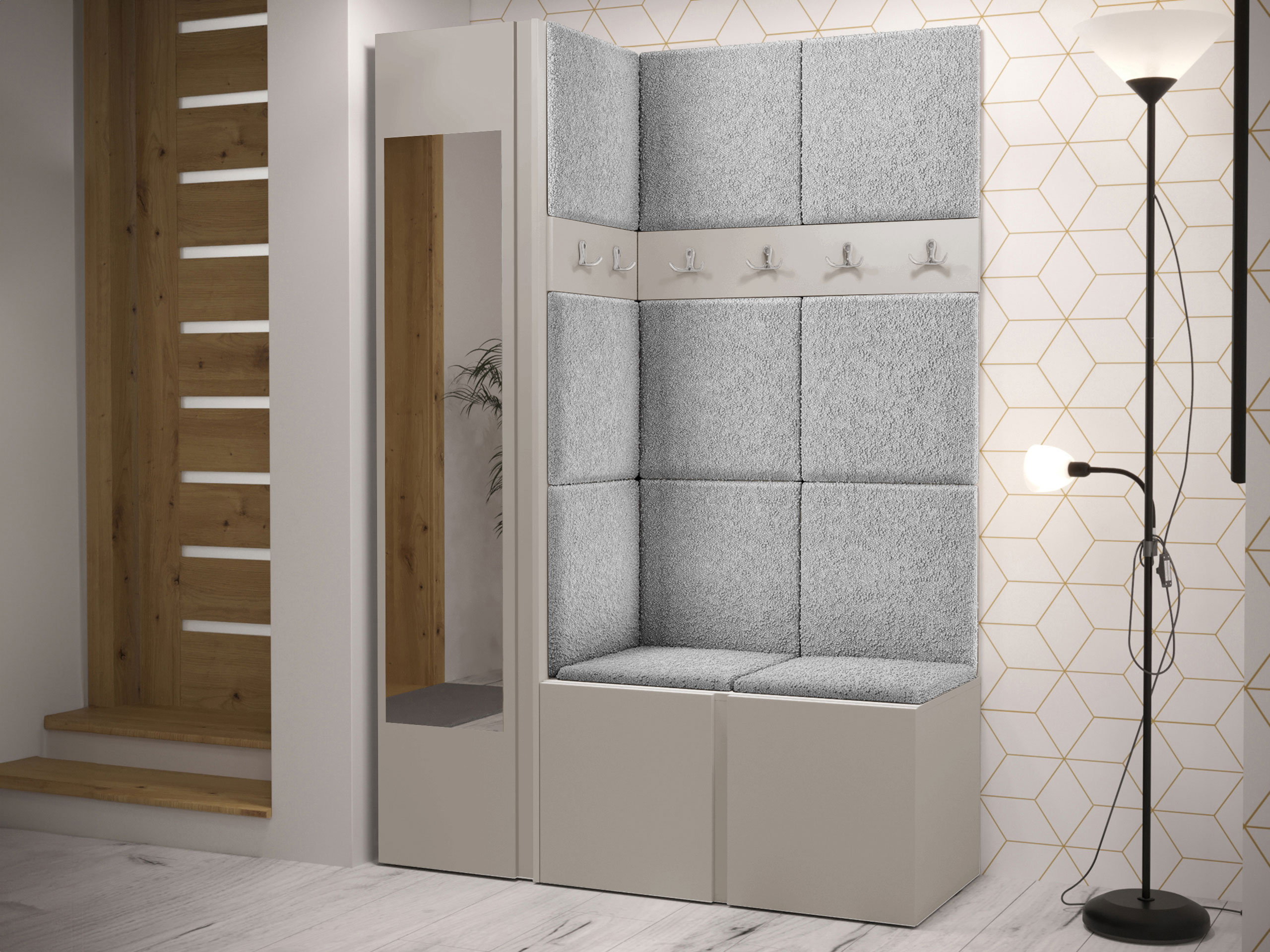 Set arredo da corridoio Hartford 277 (Cachemire)