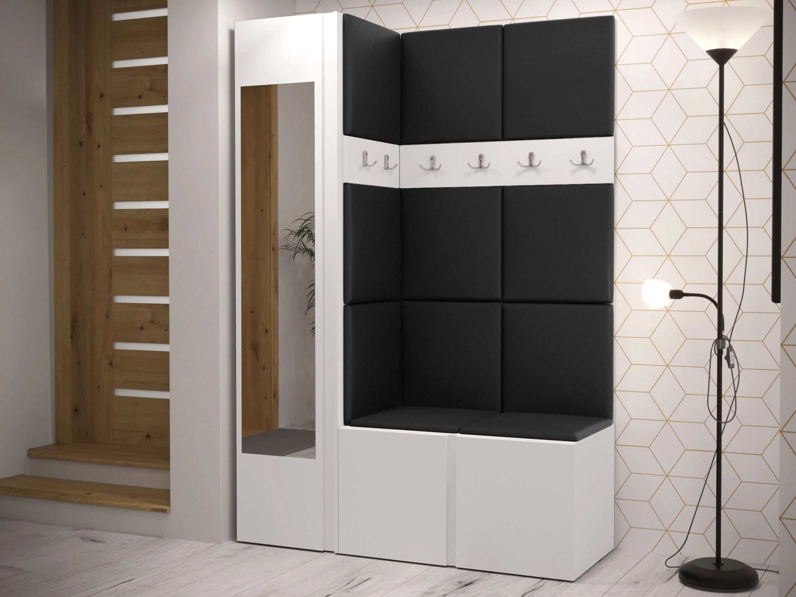 Set arredo da corridoio Hartford 277 (Eco pelle Soft 011)