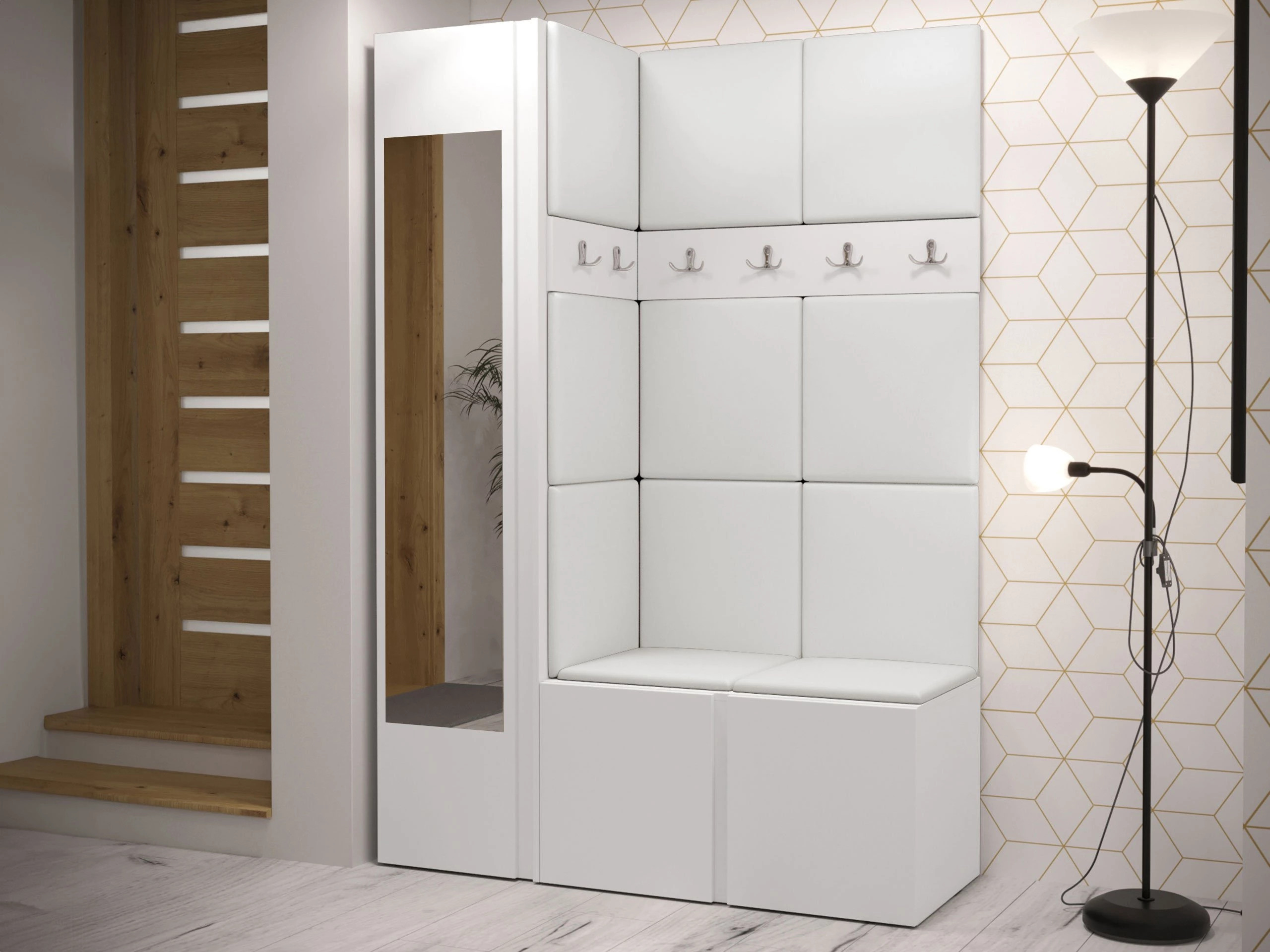 Set arredo da corridoio Hartford 277 (Eco pelle Soft 017)