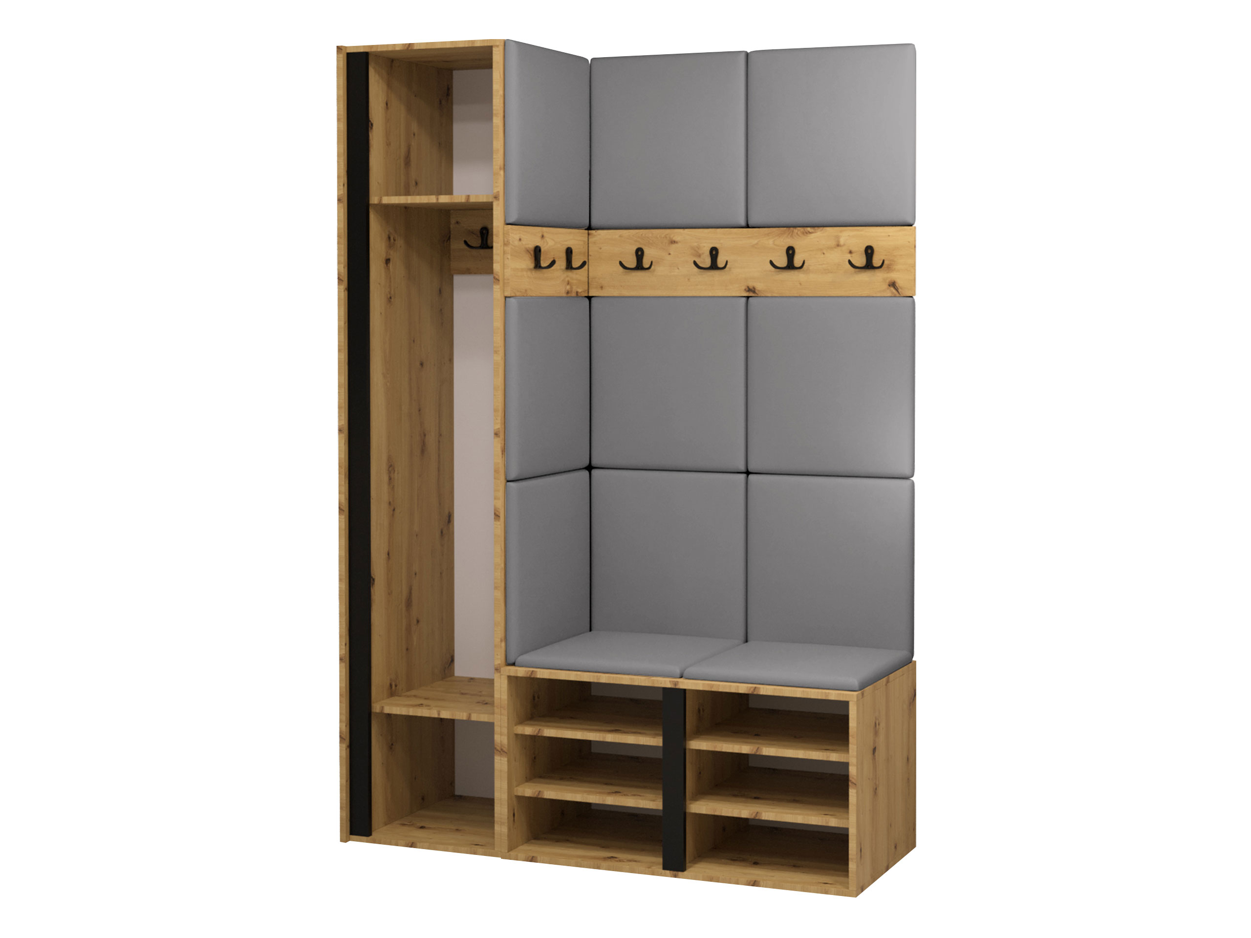 Set arredo da corridoio Hartford 277 (Rovere Artisan)