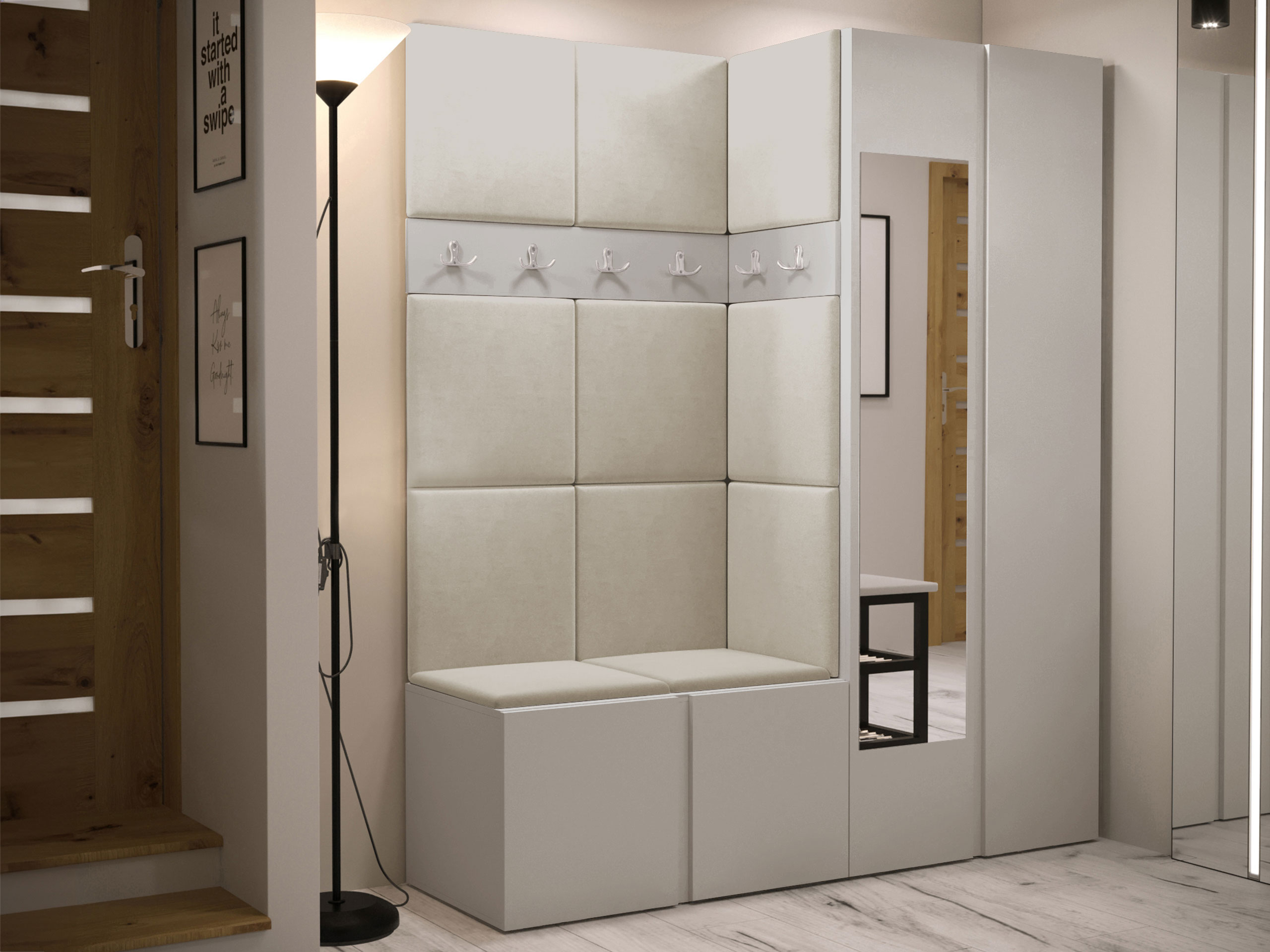 Set arredo da corridoio Pinis X (Cachemire)