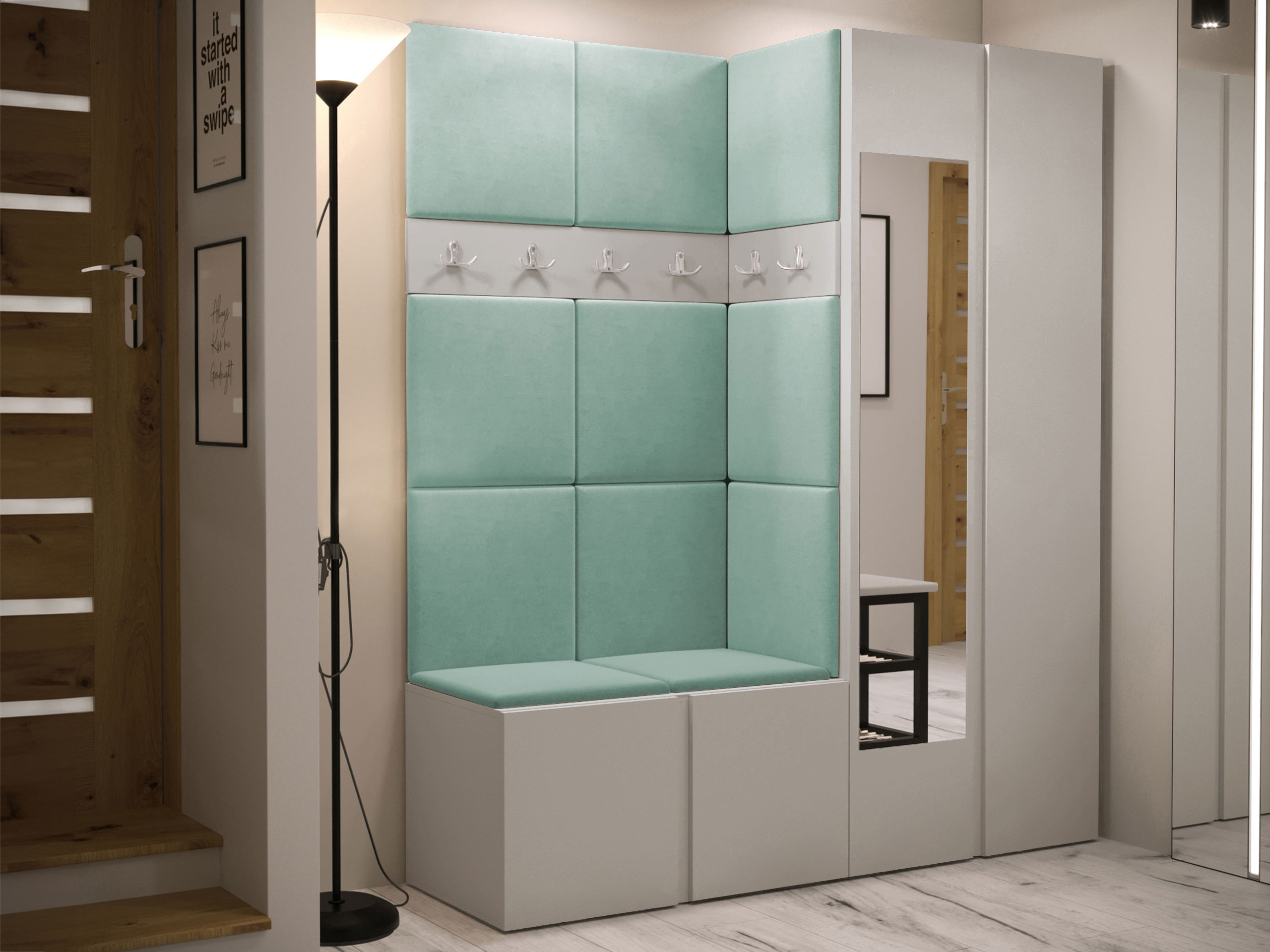Set arredo da corridoio Pinis X (Cachemire)