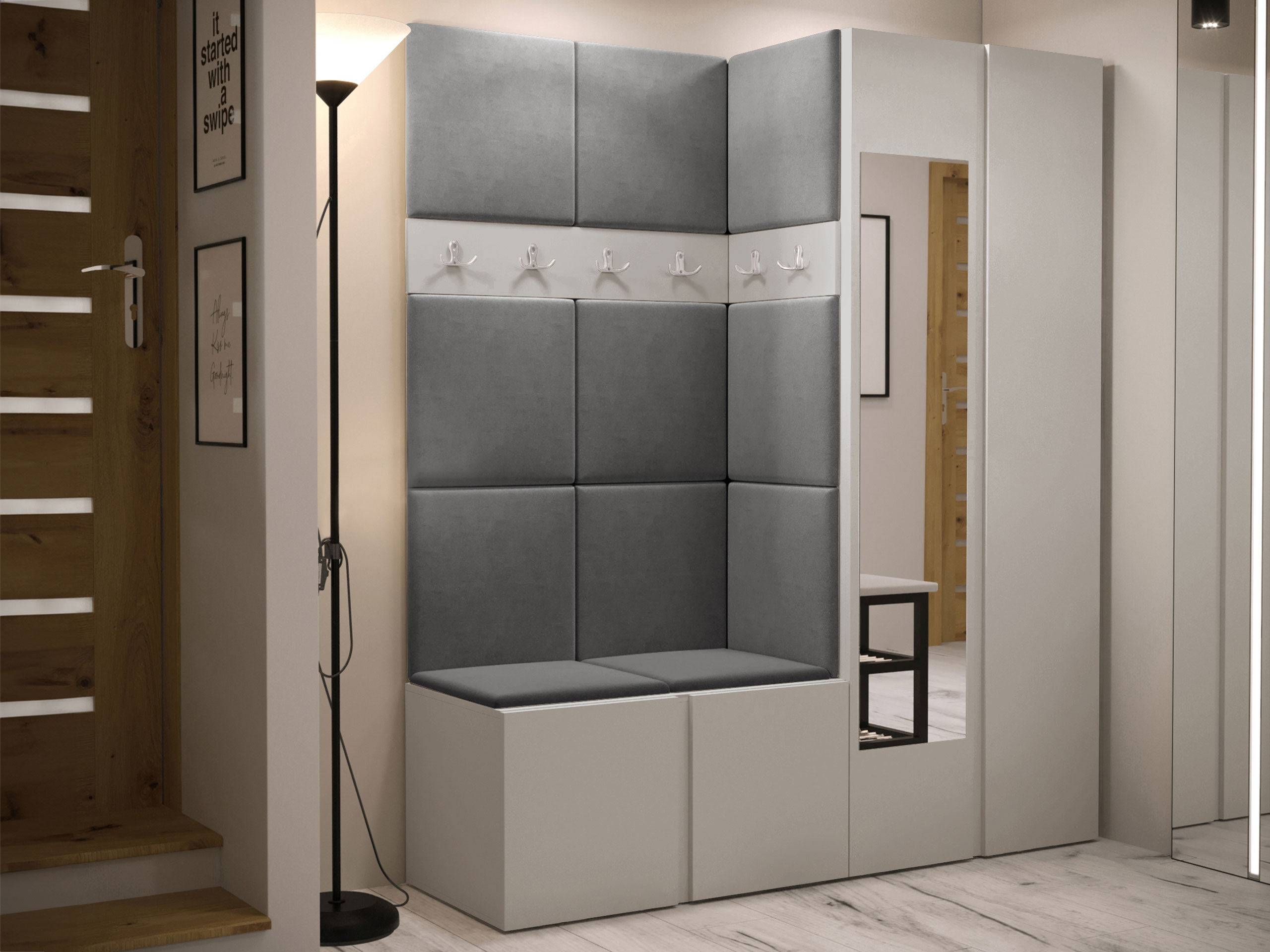 Set arredo da corridoio Pinis X (Cachemire)