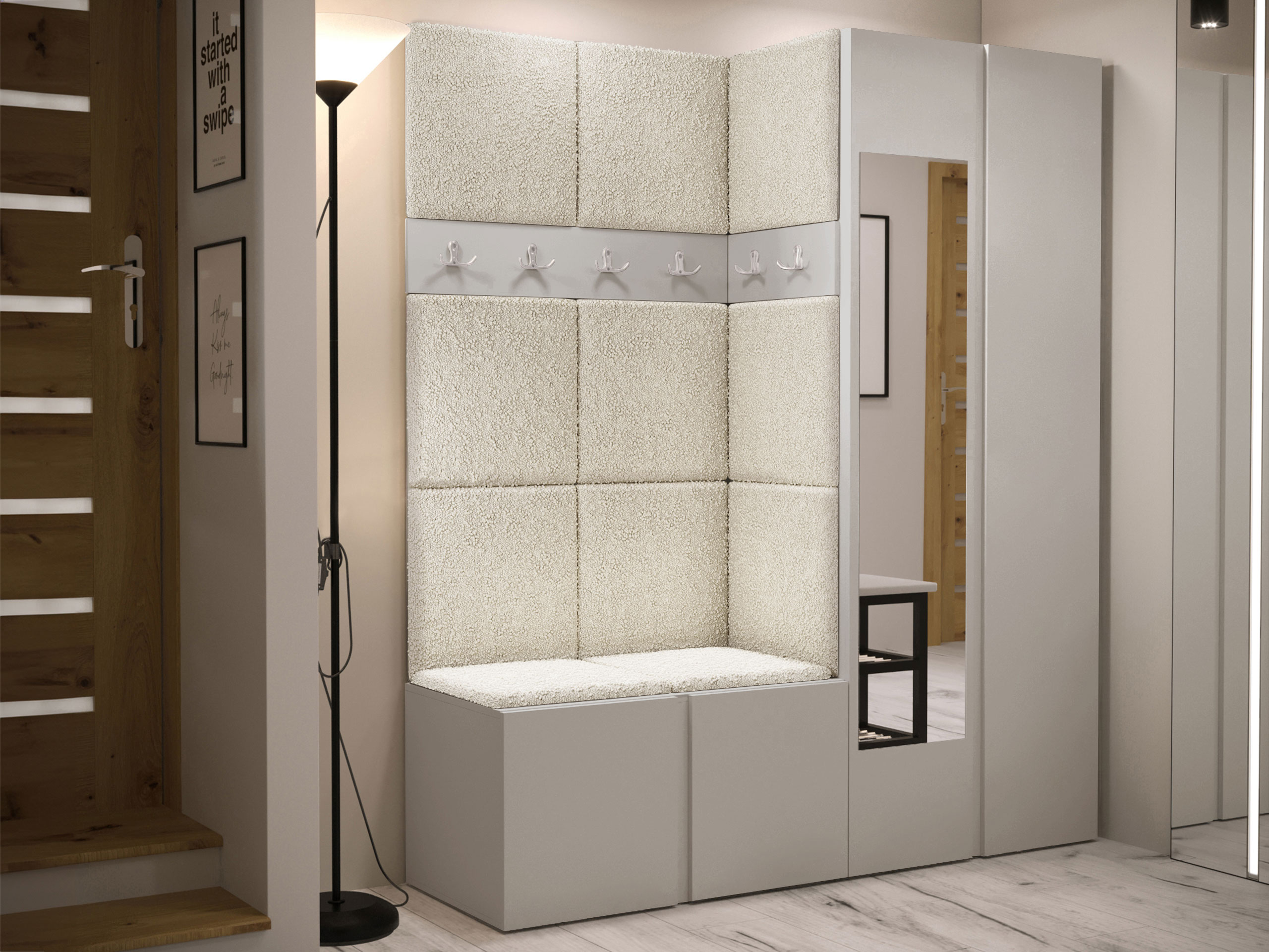 Set arredo da corridoio Pinis X (Cachemire)