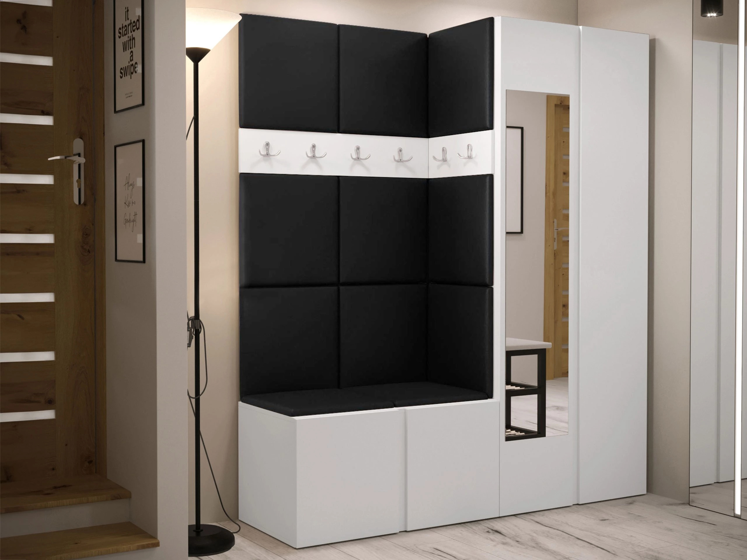 Set arredo da corridoio Pinis X (Eco pelle Soft 011)