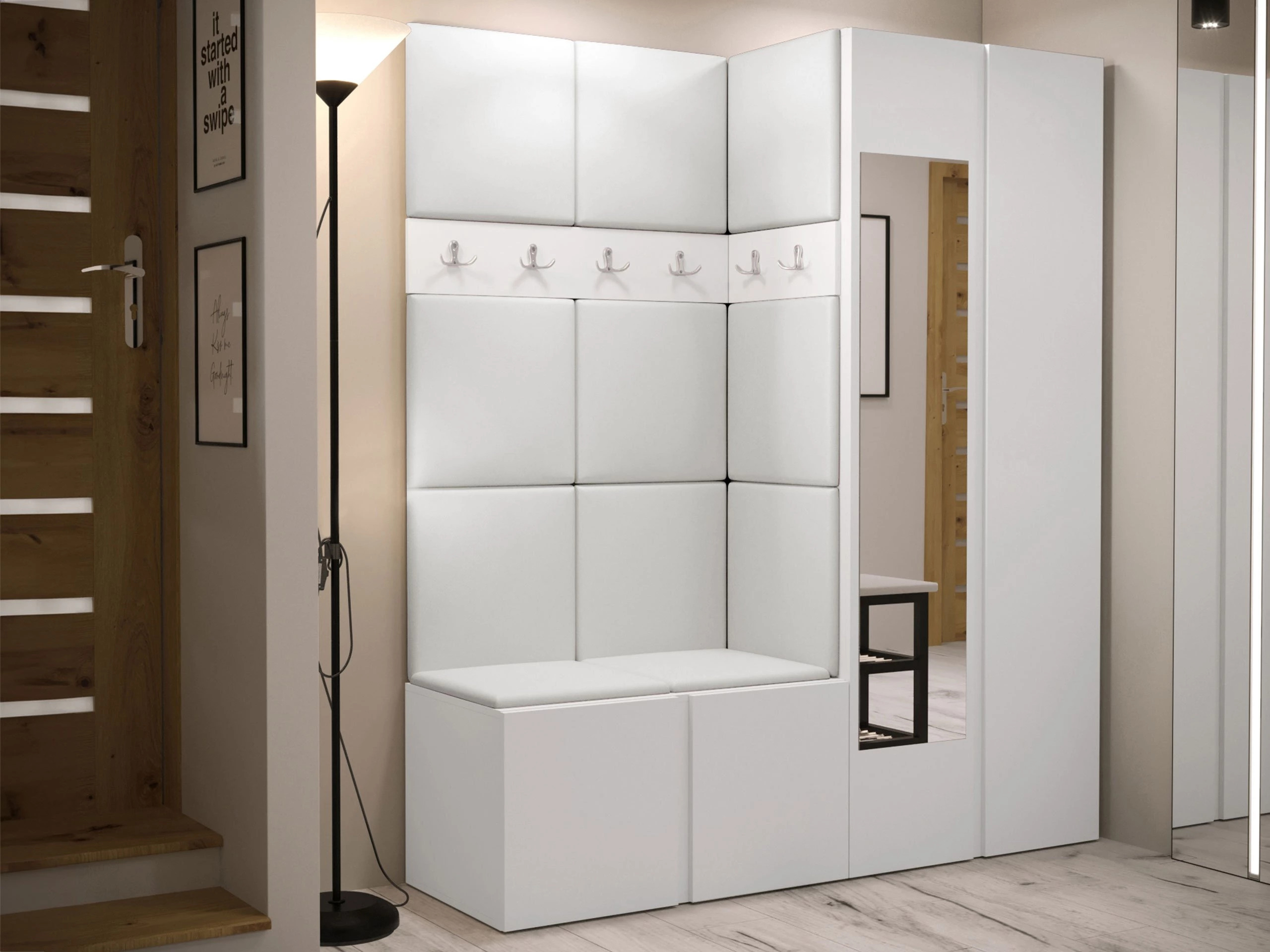 Set arredo da corridoio Pinis X (Eco pelle Soft 017)