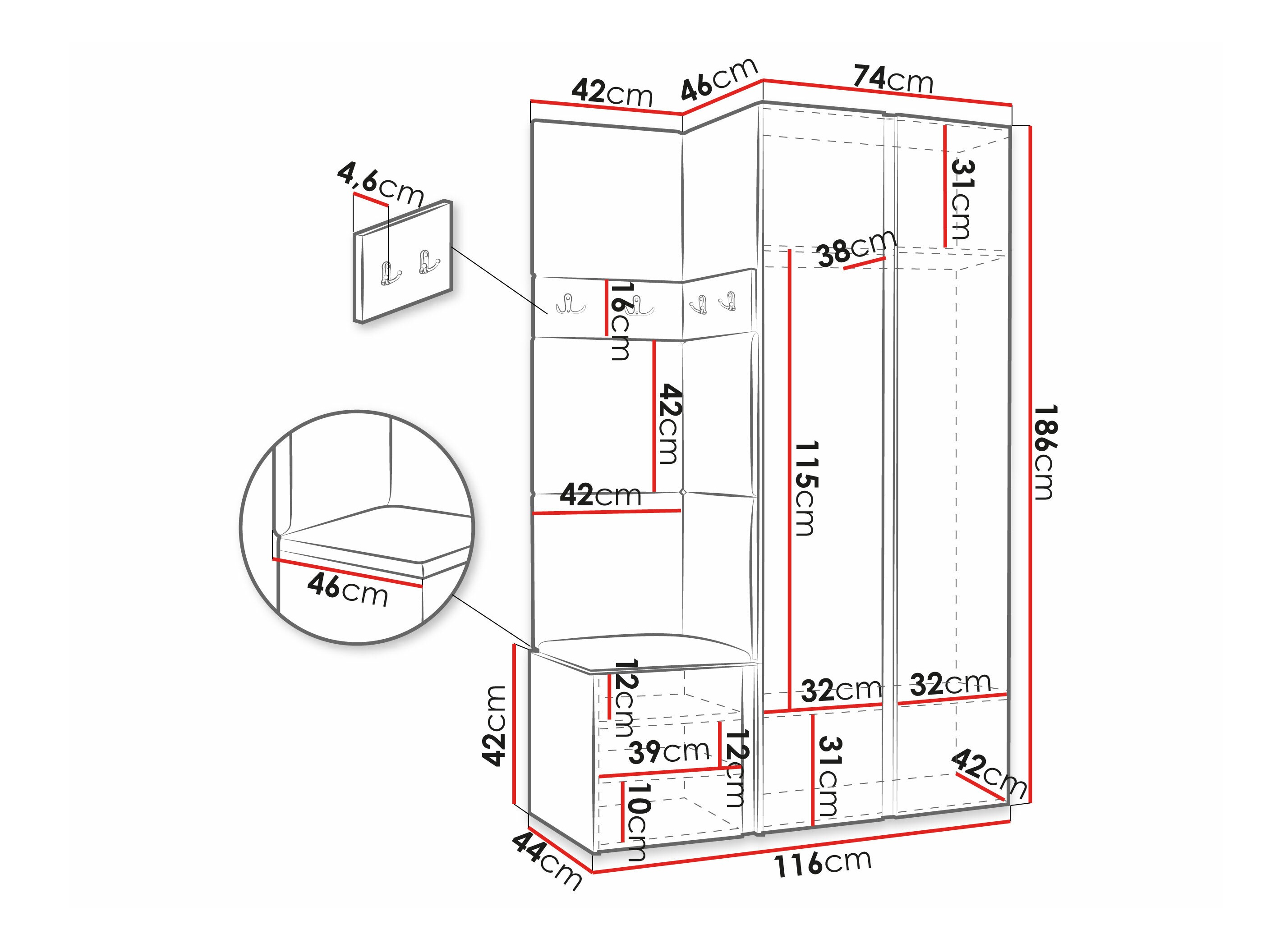 Set arredo da corridoio Pinis XXVI (Cachemire)