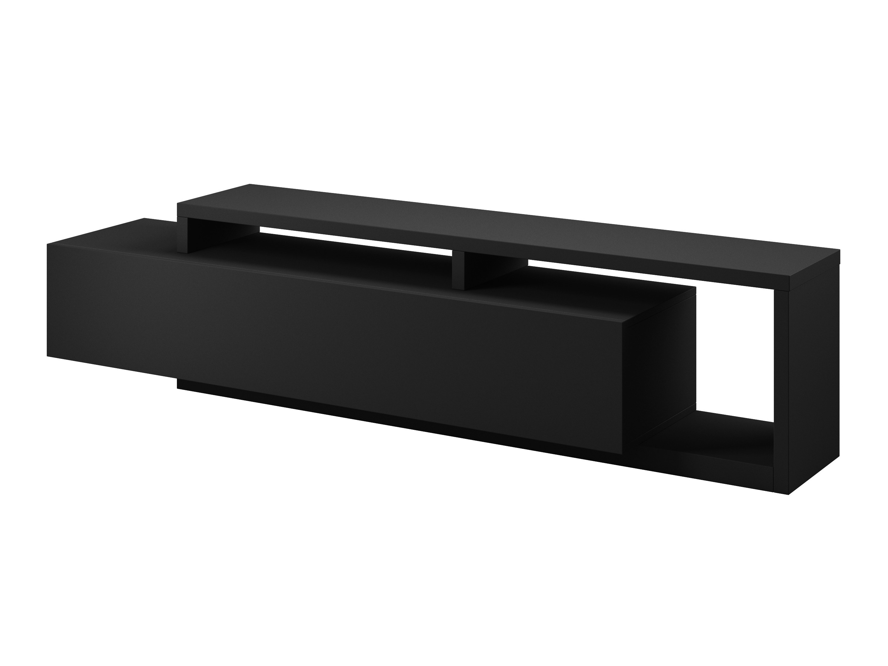 Mobile porta TV Lutiva 103 (Nero opaco)