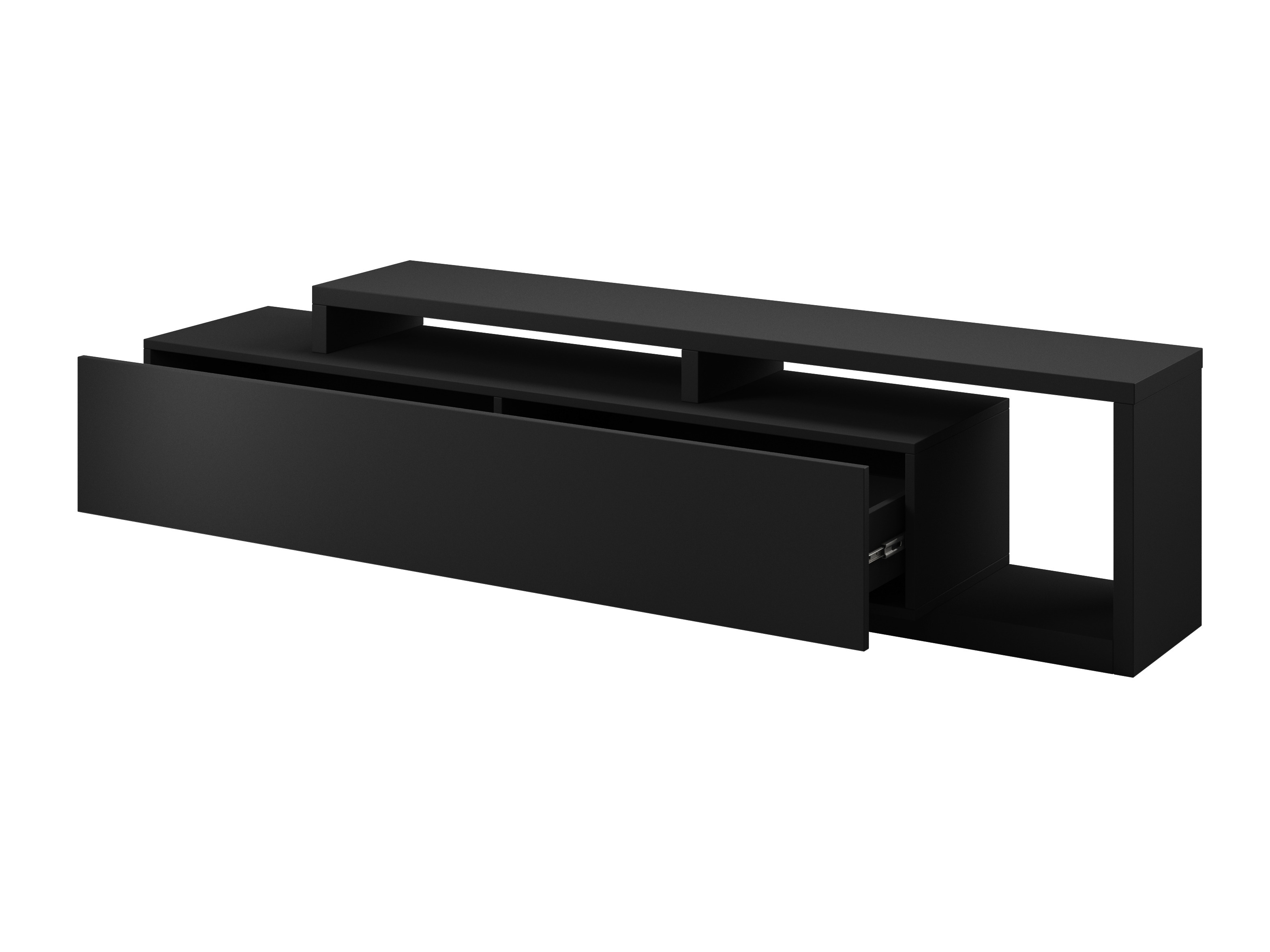 Mobile porta TV Lutiva 103 (Nero opaco)