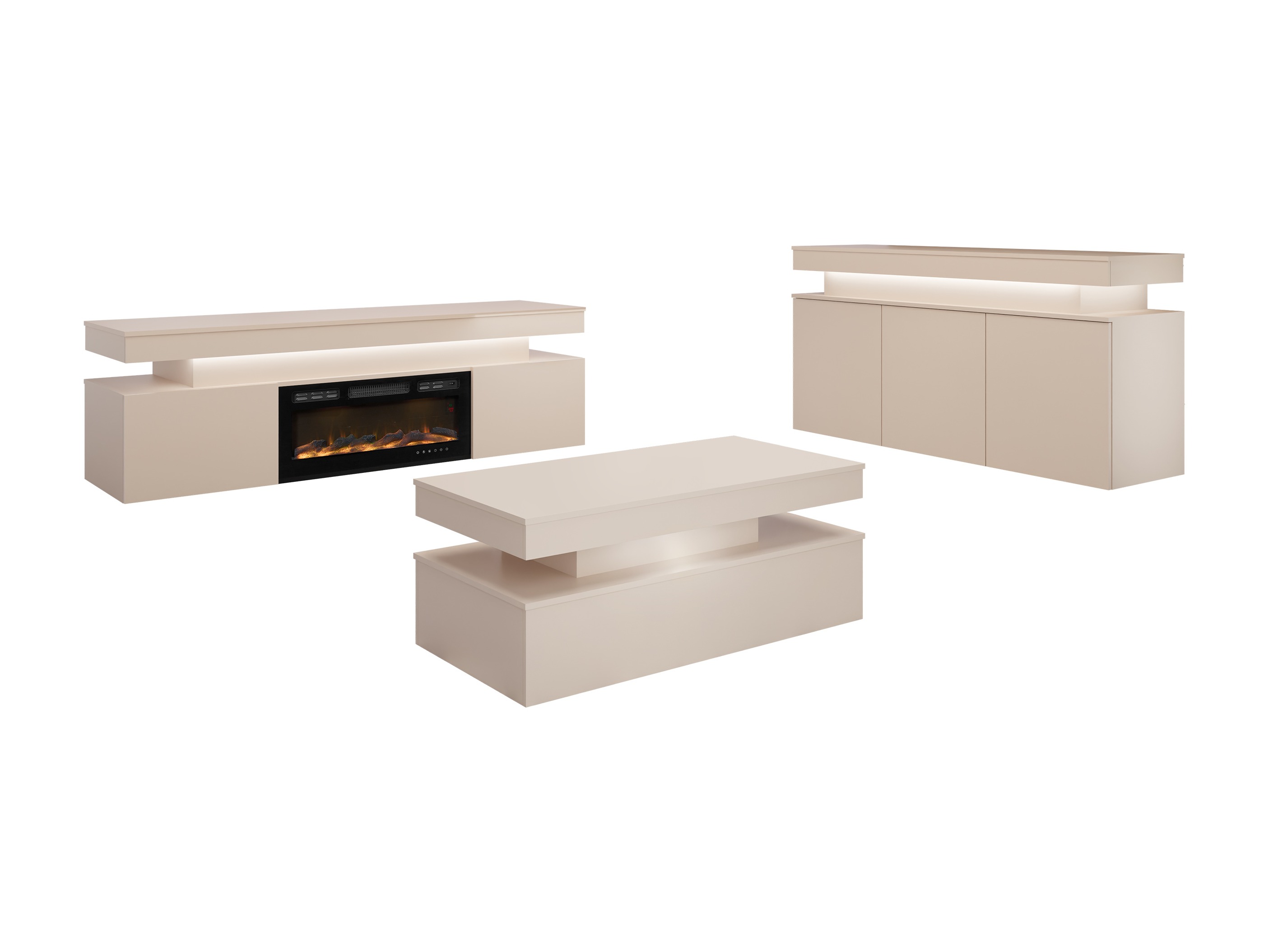 Parete attrezzata Monfero I (Nocciola)