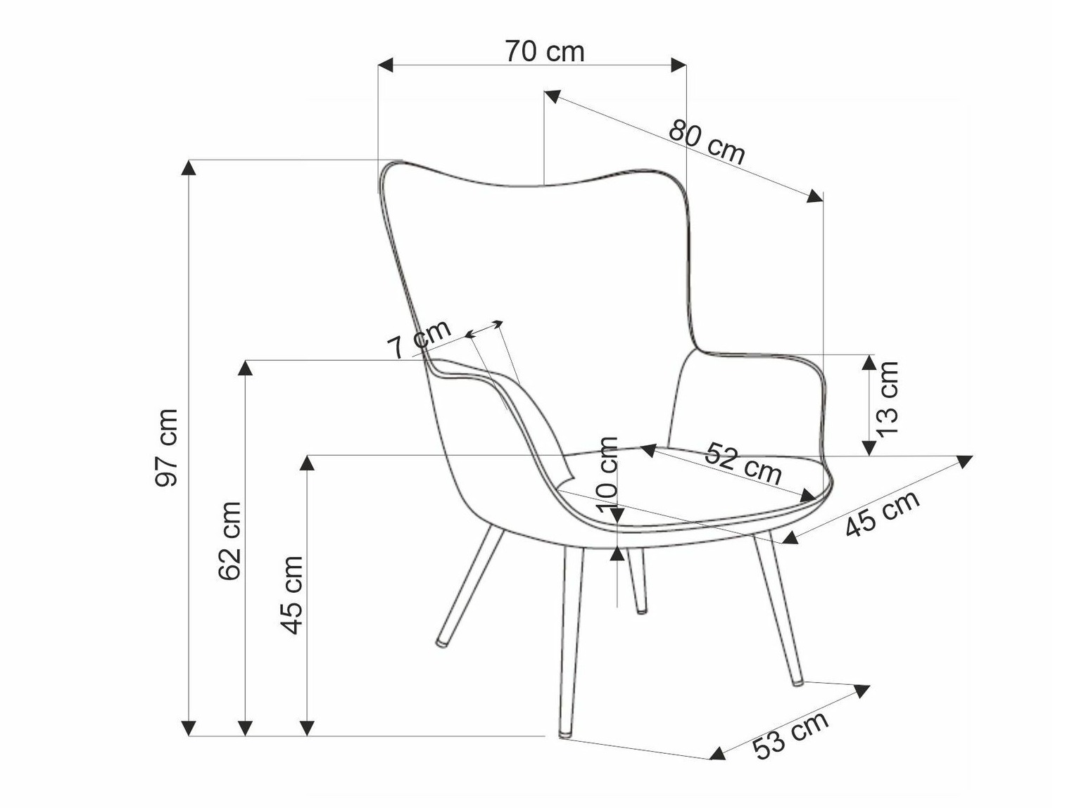 Poltrona Houston 1610 (Giallo)