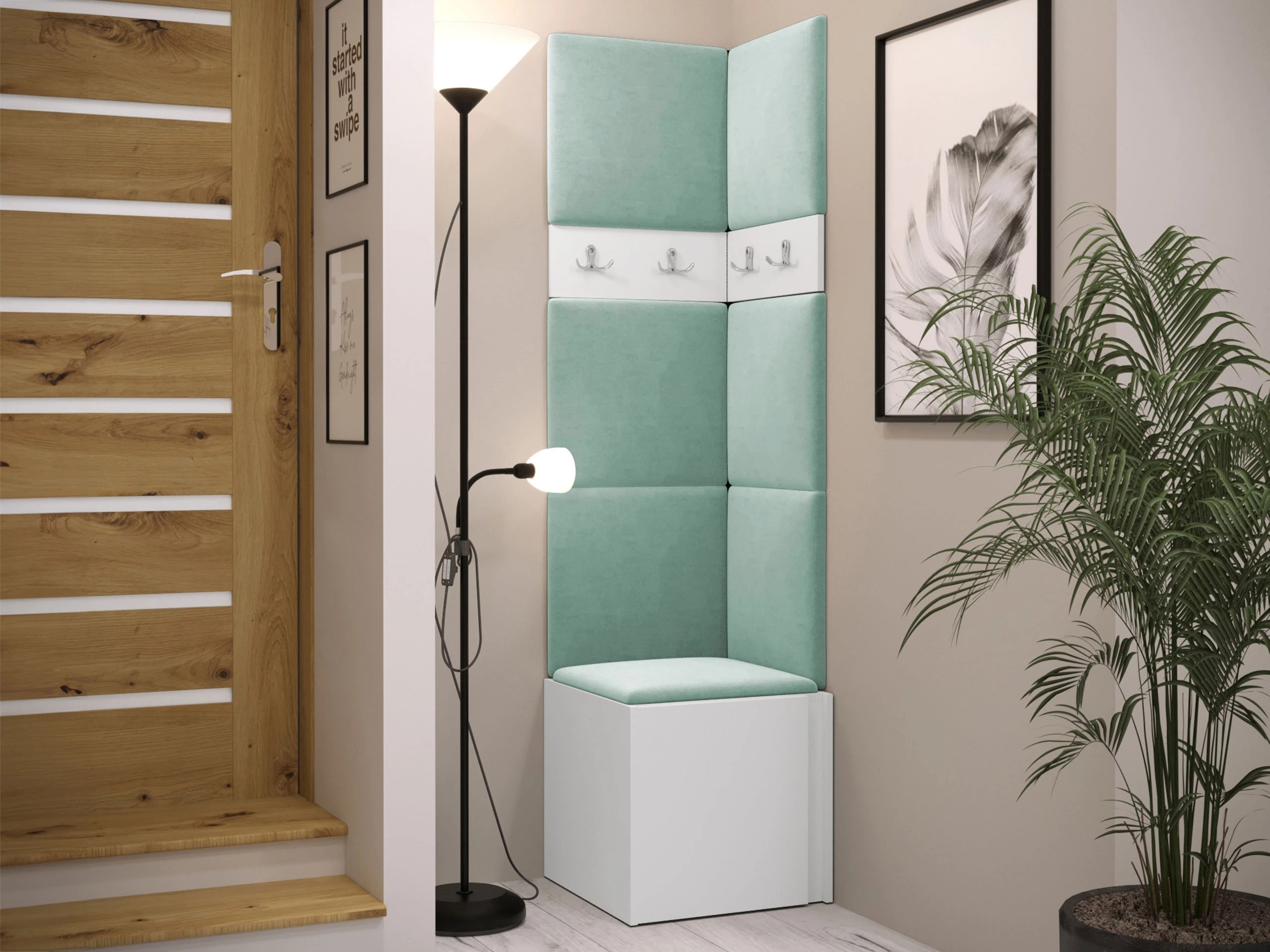 Set arredo da corridoio Pinis XXI (Bianco)
