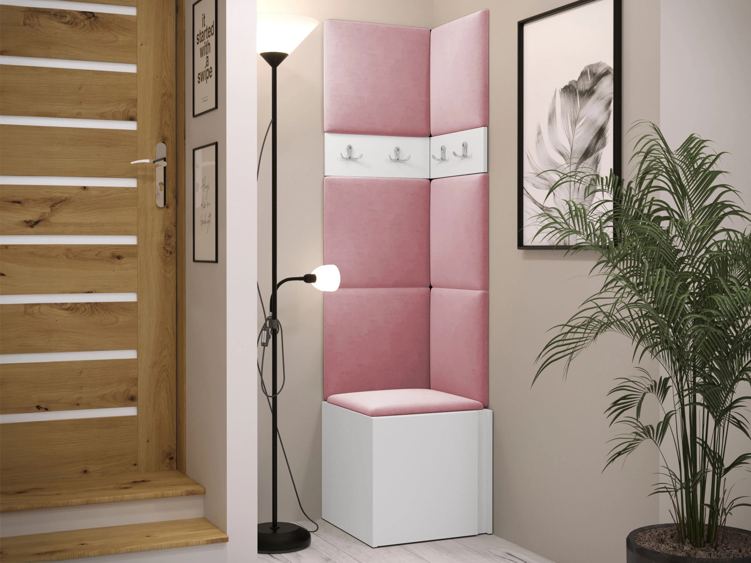 Set arredo da corridoio Pinis XXI (Bianco)