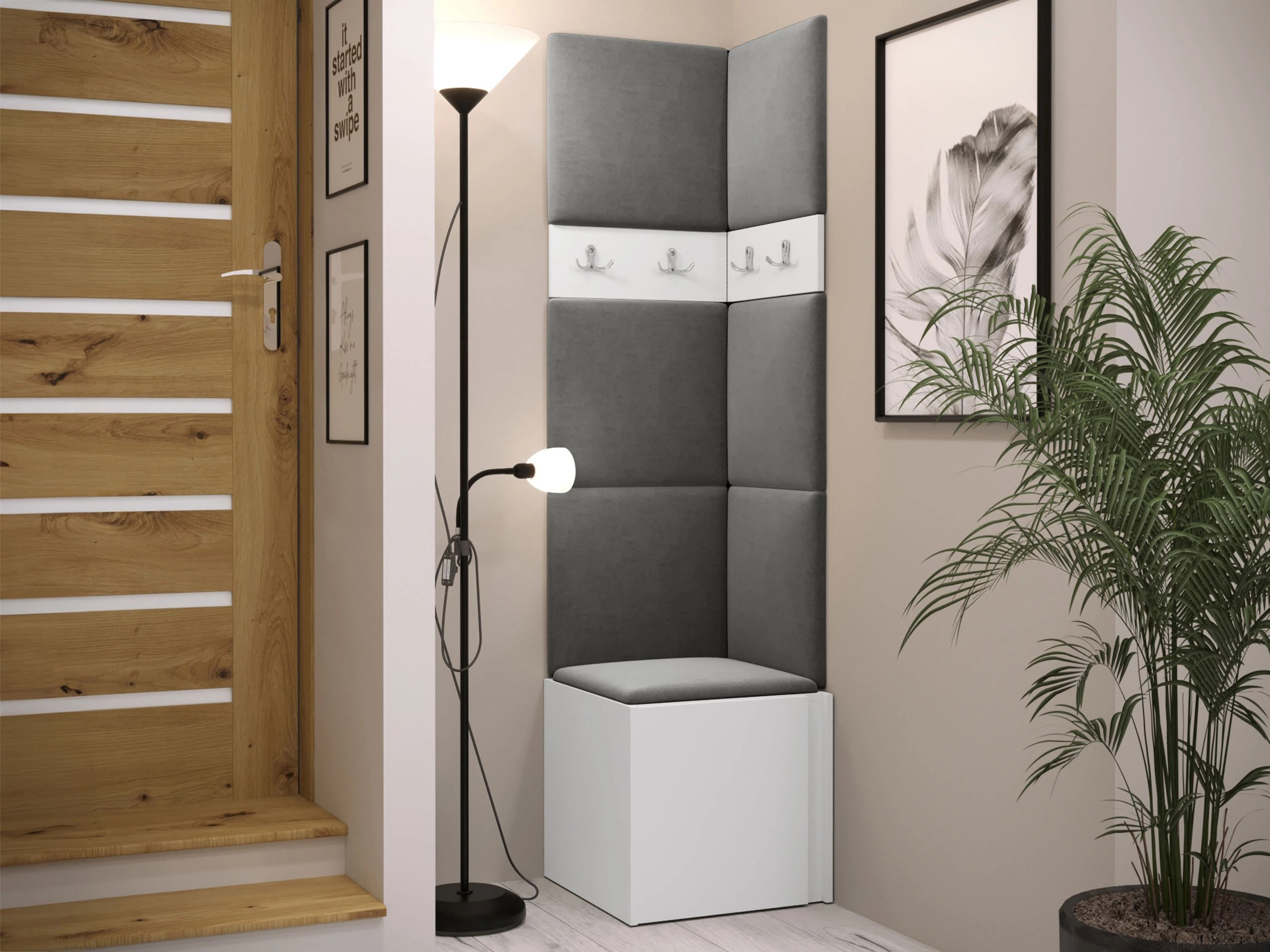 Set arredo da corridoio Pinis XXI (Bianco)