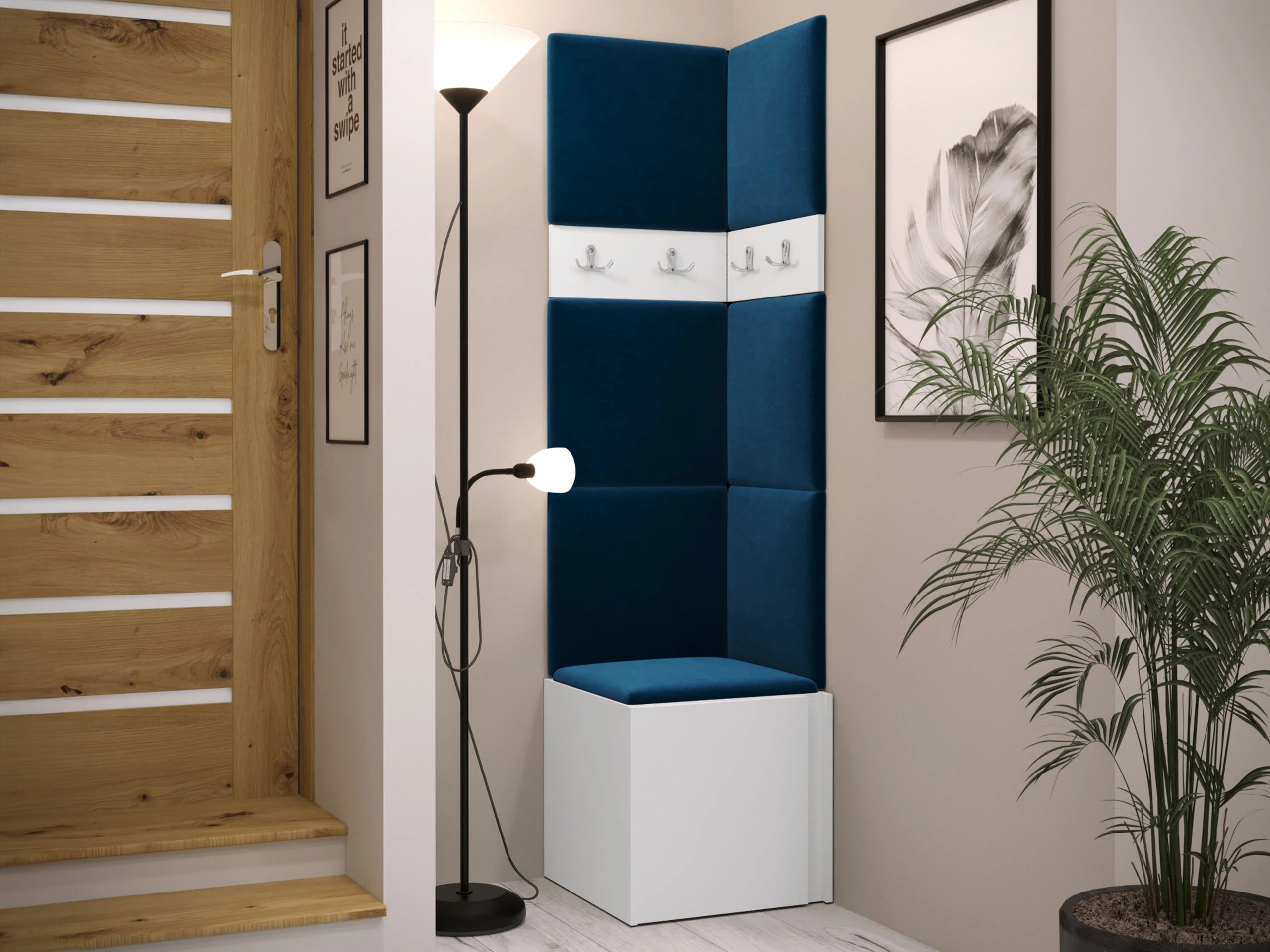 Set arredo da corridoio Pinis XXI (Bianco)