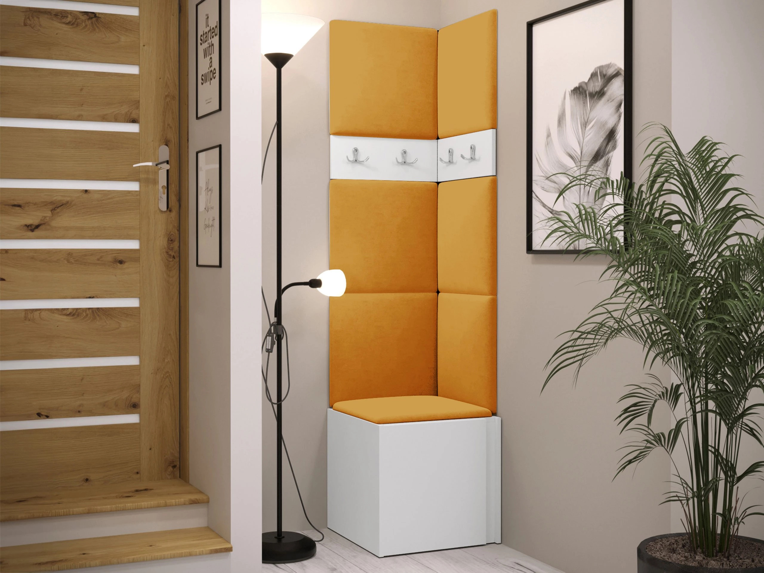 Set arredo da corridoio Pinis XXI (Bianco)