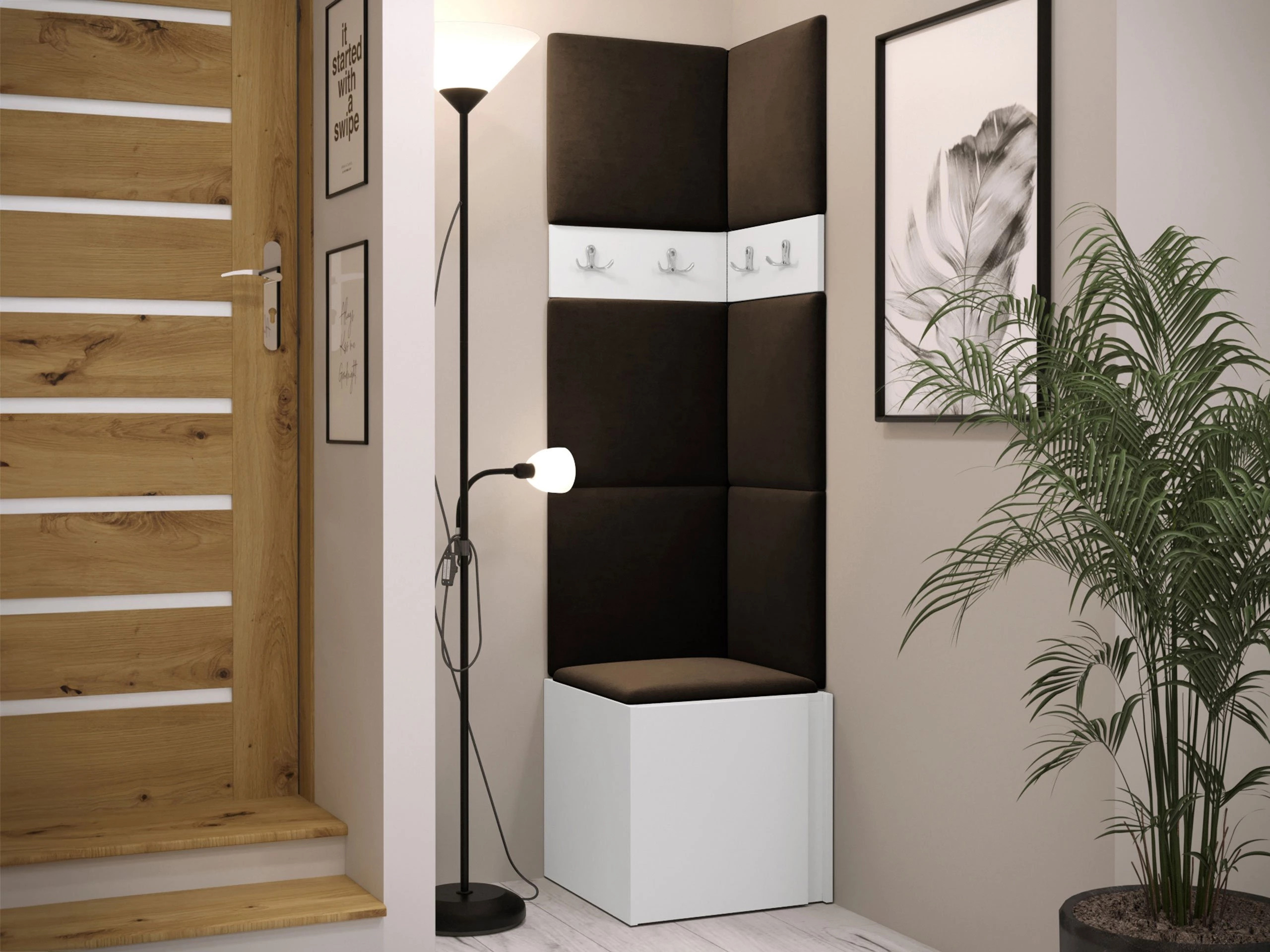 Set arredo da corridoio Pinis XXI (Bianco)