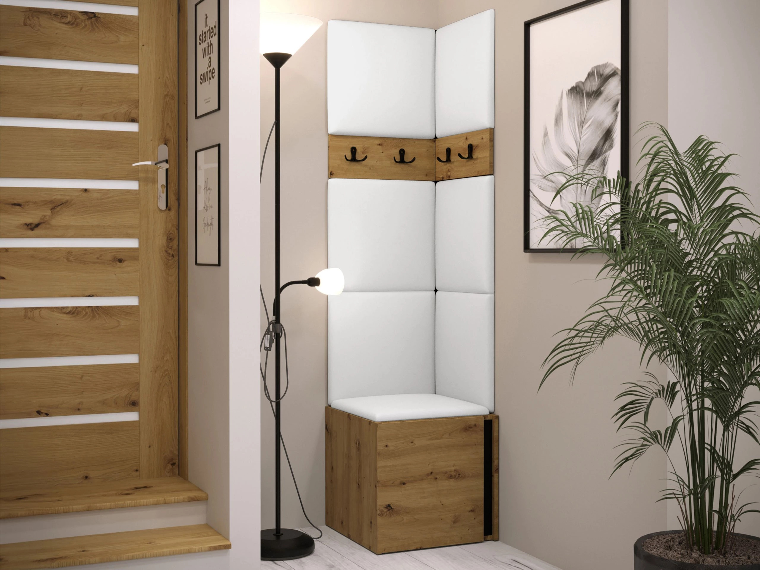 Set arredo da corridoio Pinis XXI (Eco pelle Soft 017)