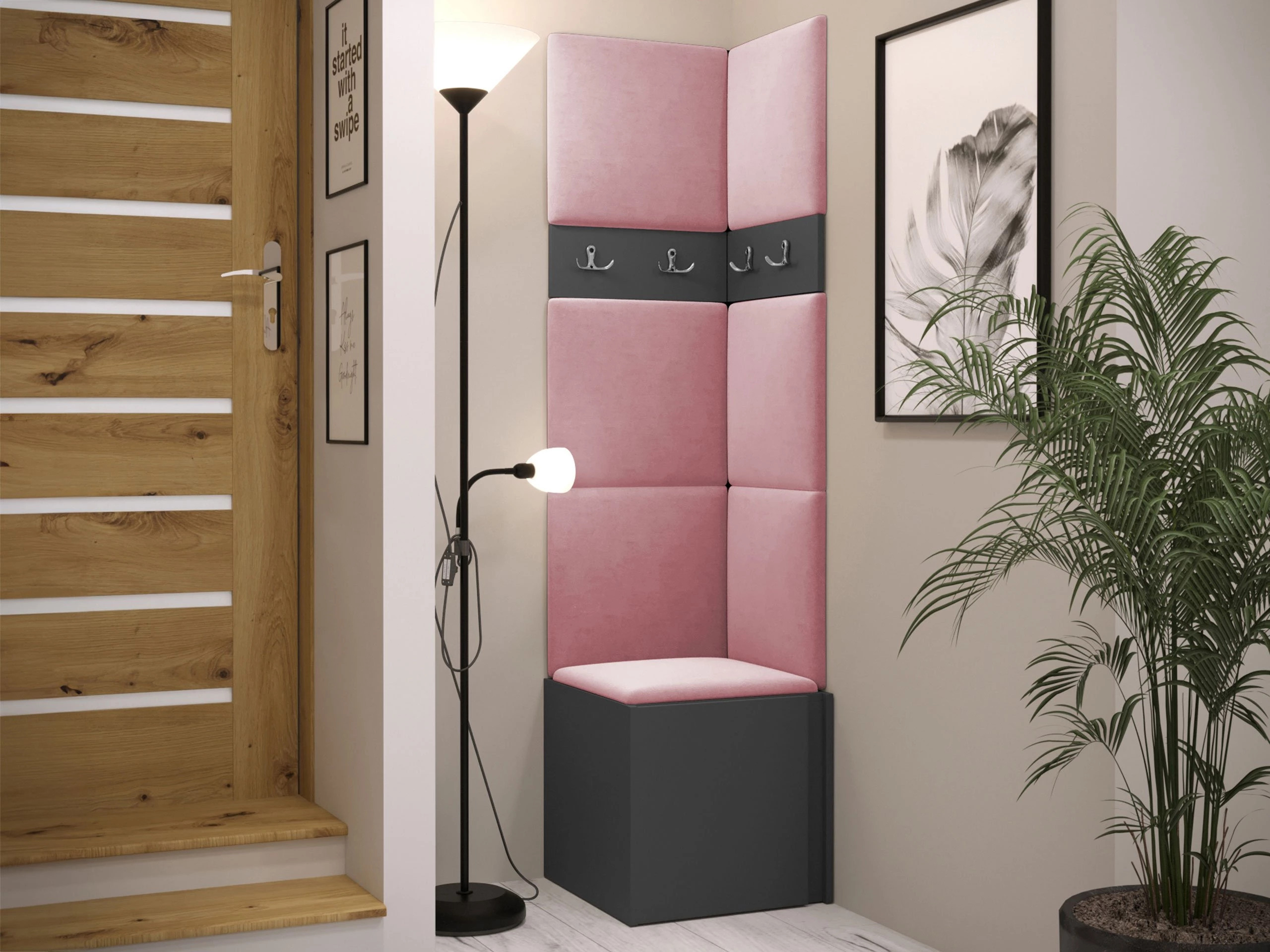 Set arredo da corridoio Pinis XXI (Grafite)