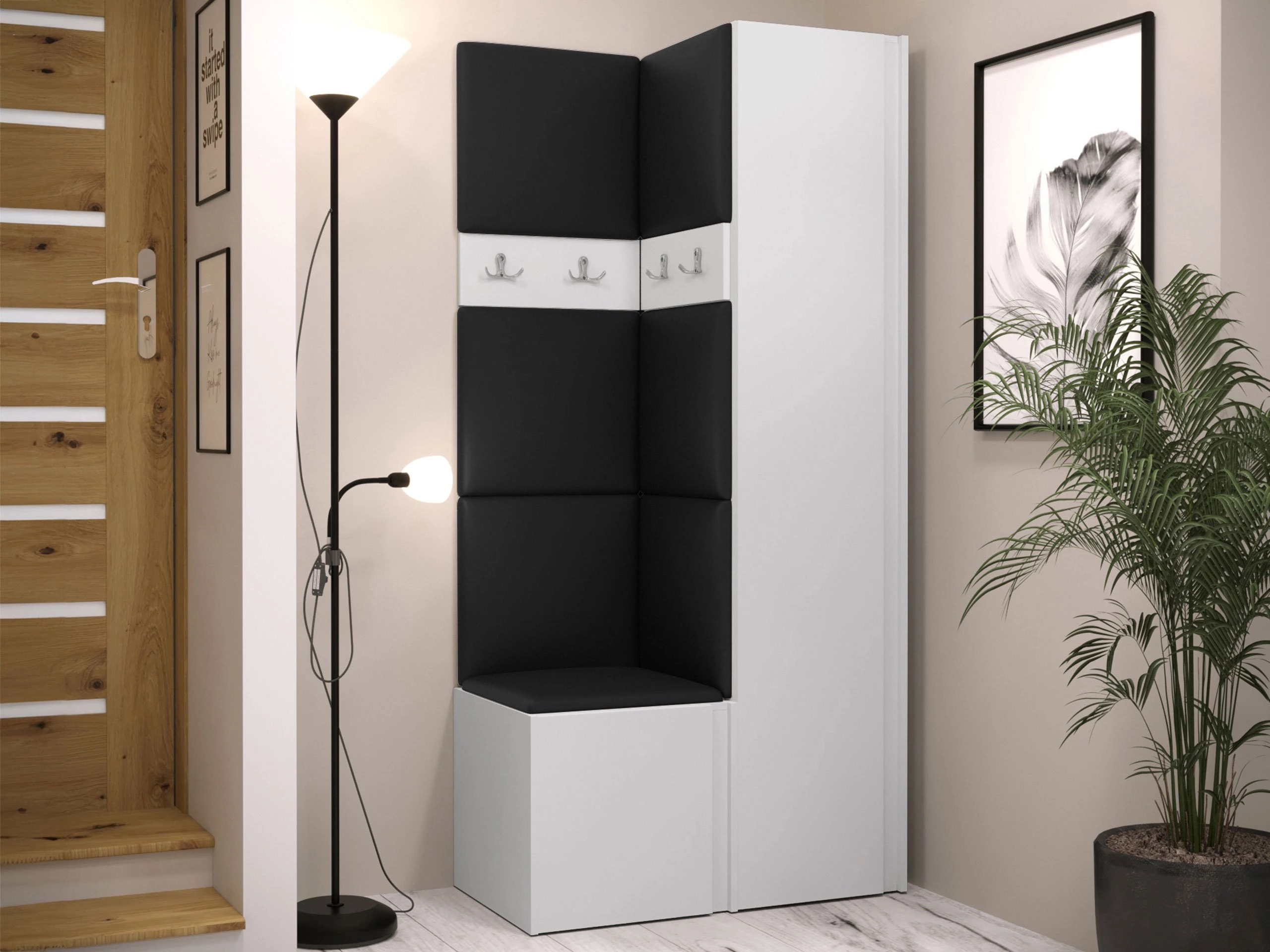 Set arredo da corridoio Pinis XXIV (Bianco)
