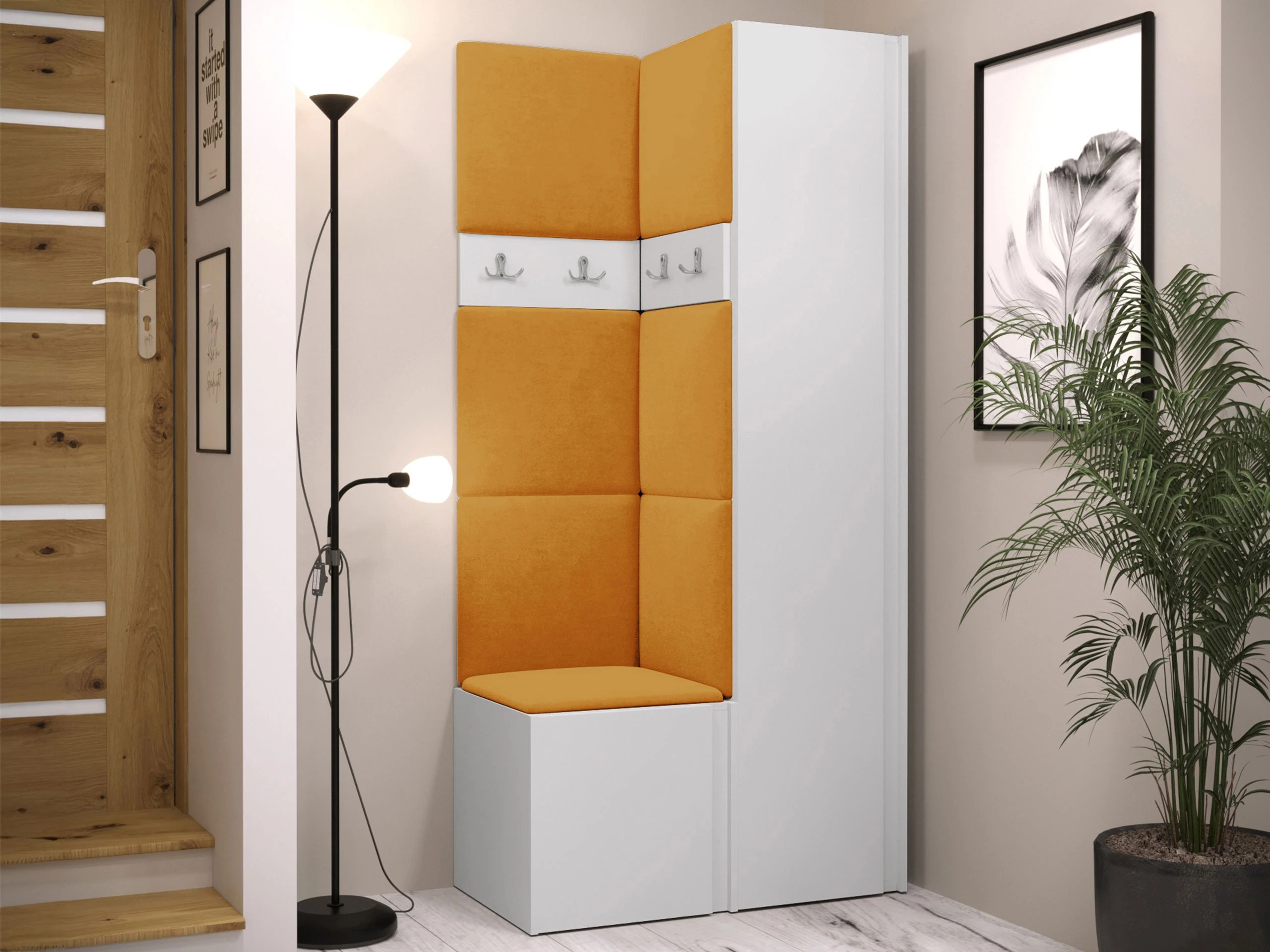 Set arredo da corridoio Pinis XXIV (Bianco)
