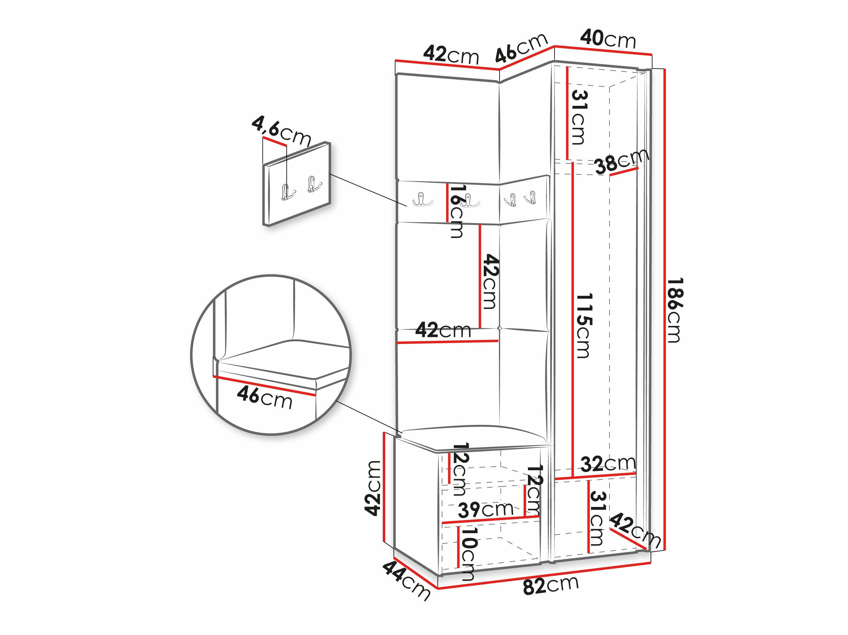 Set arredo da corridoio Pinis XXIV (Cachemire)