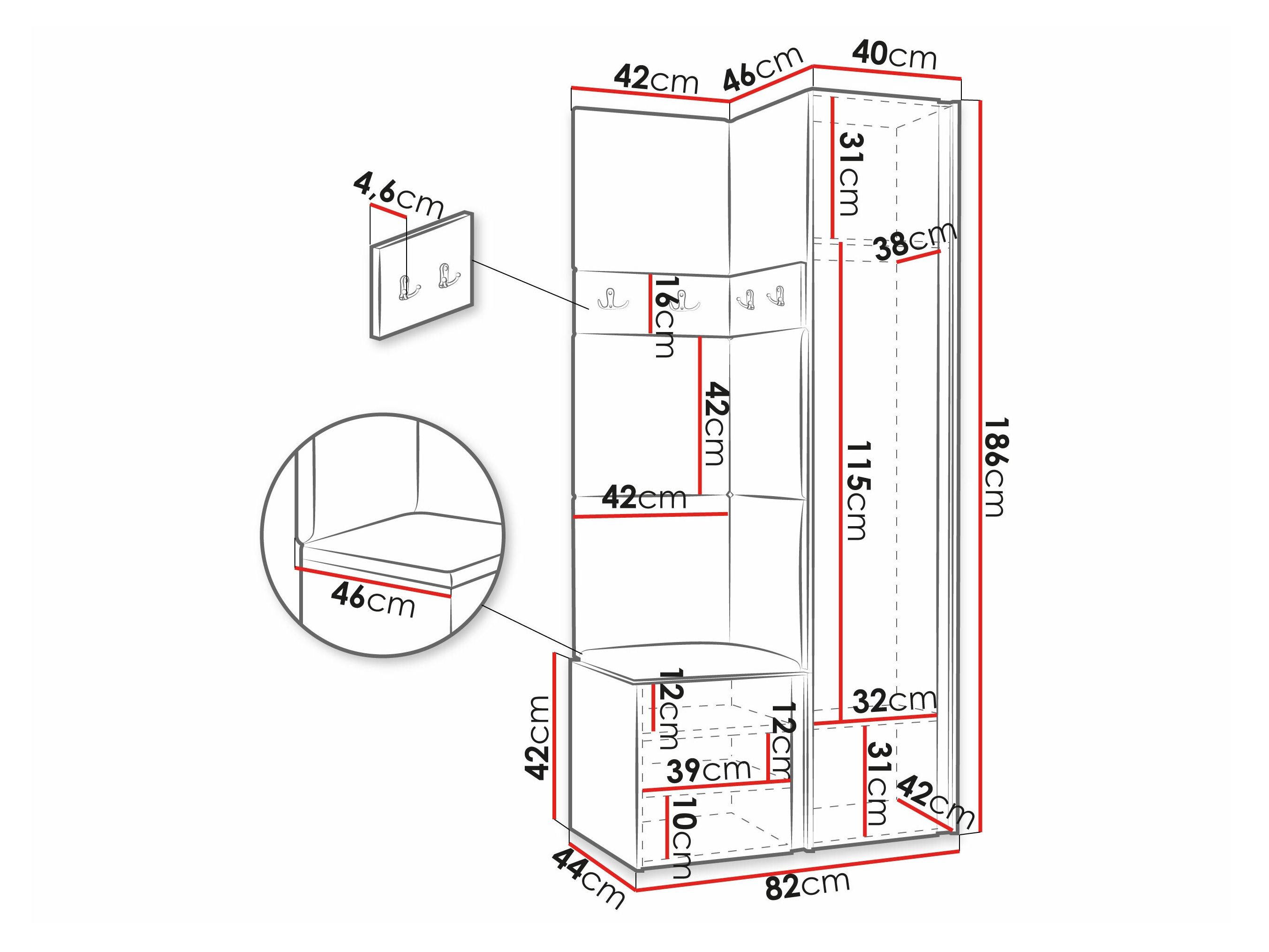 Set arredo da corridoio Pinis XXIV (Cachemire)