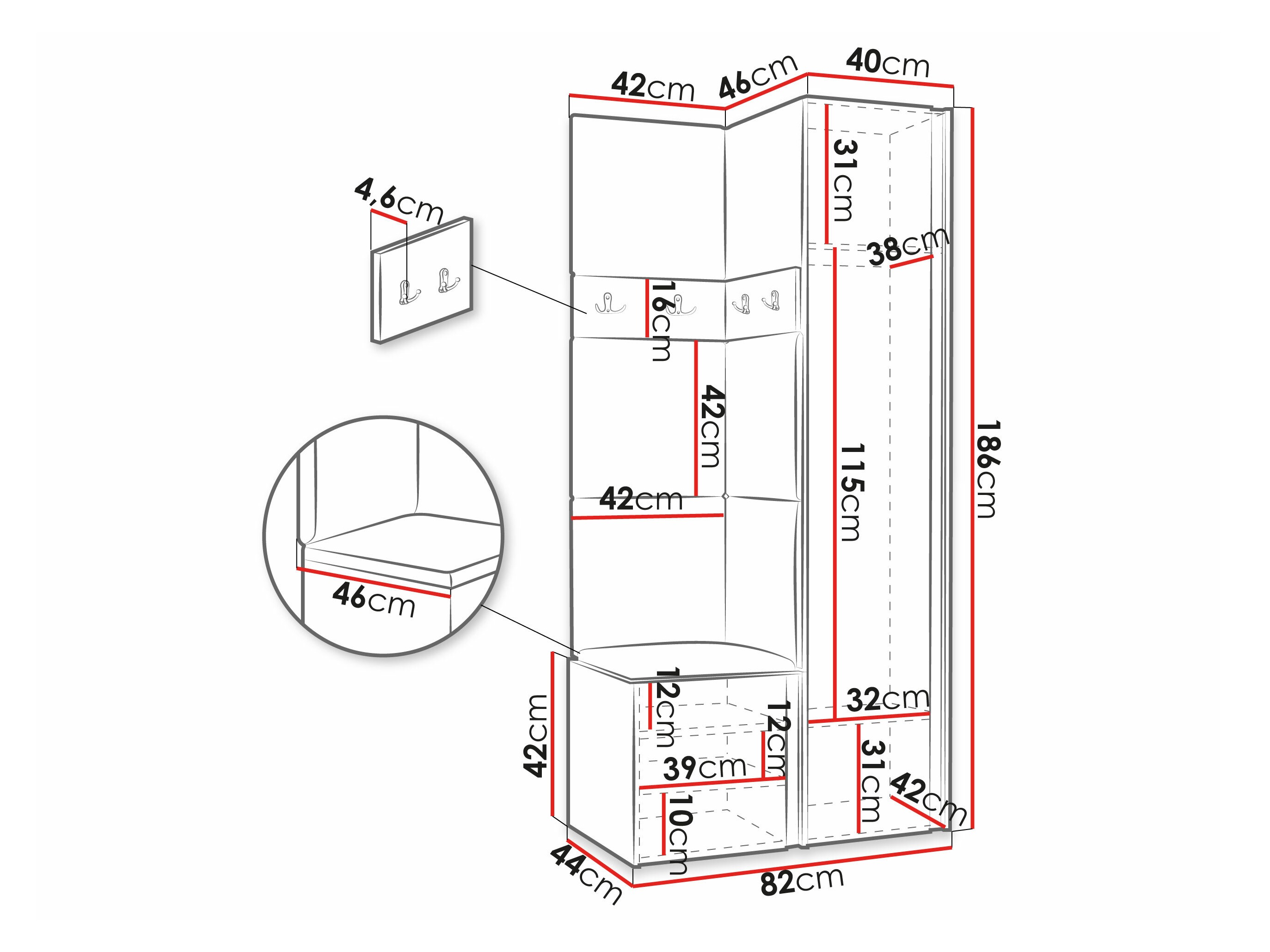 Set arredo da corridoio Pinis XXIV (Cachemire)