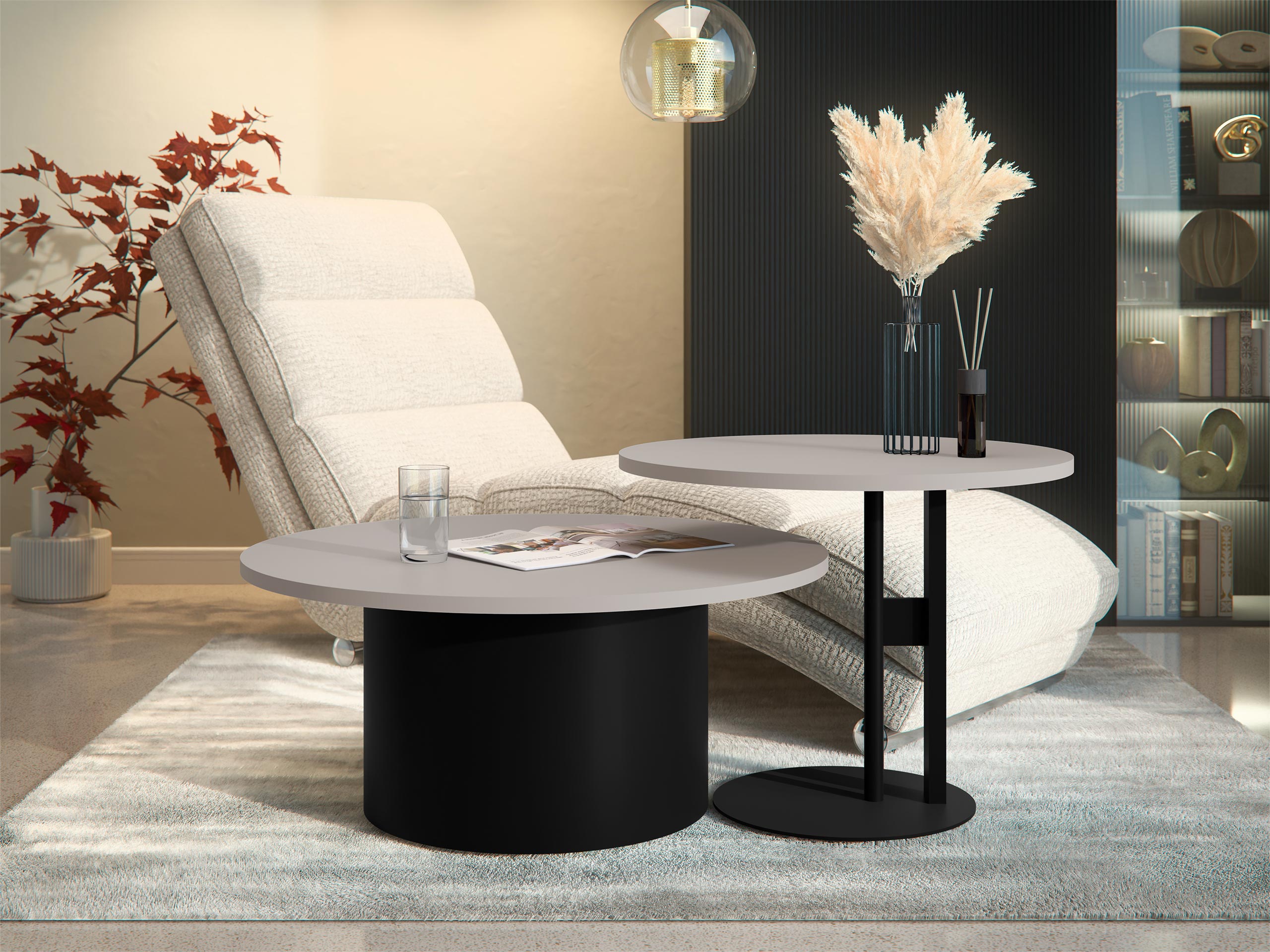 Set tavolino da caffè Oswego 159 (Cachemire)