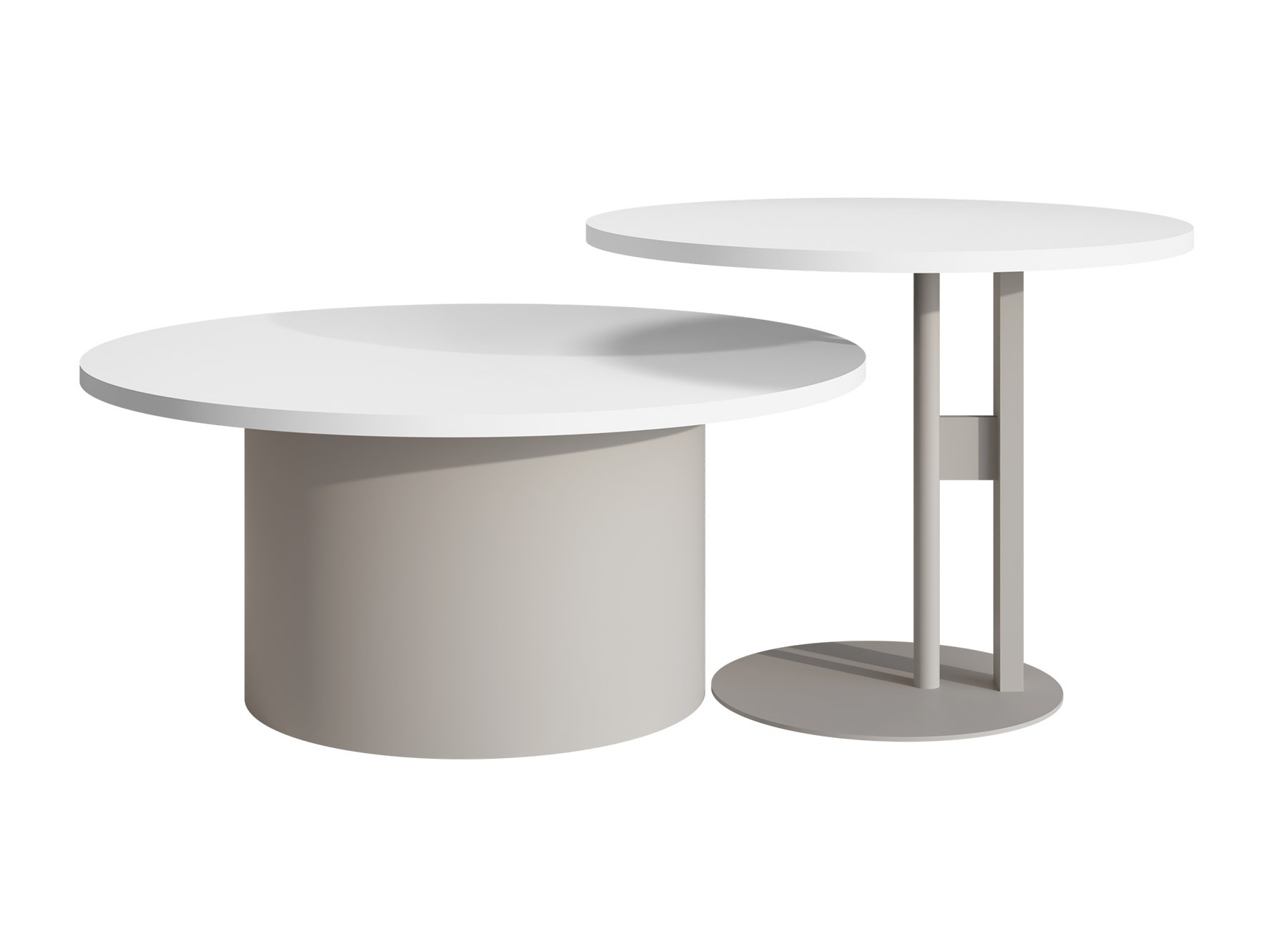 Set tavolino da caffè Oswego 160 (Bianco)