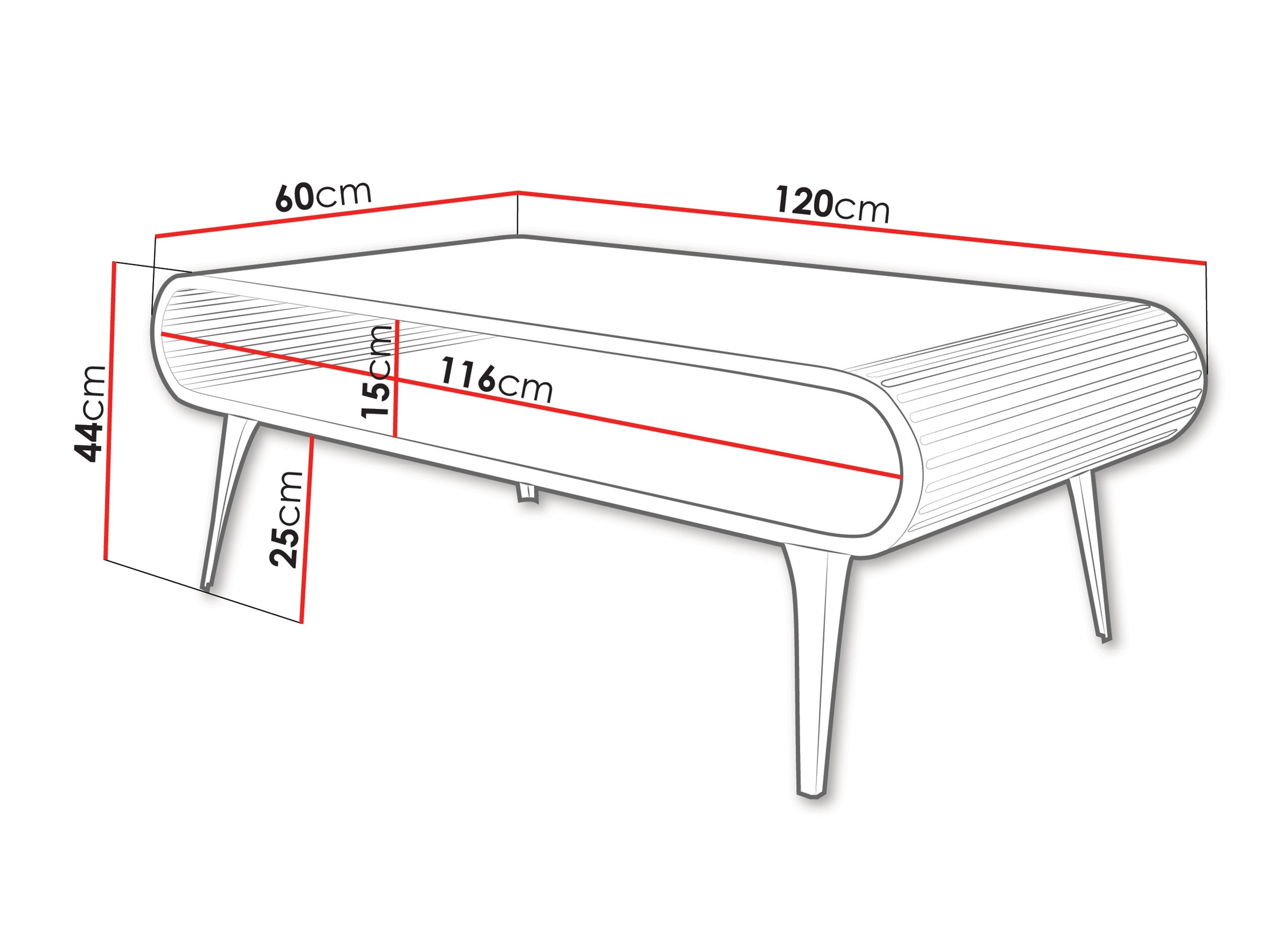 Tavolino da caffè Oswego 161 (Marmo nero)