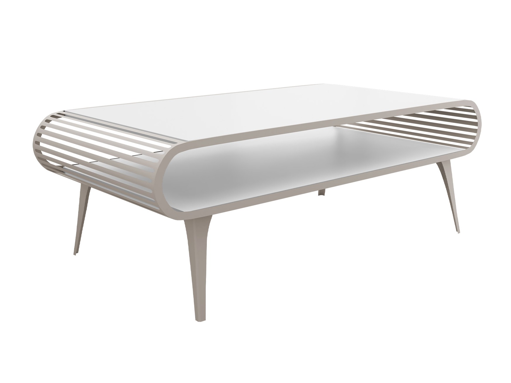 Tavolino da caffè Oswego 162 (Bianco)