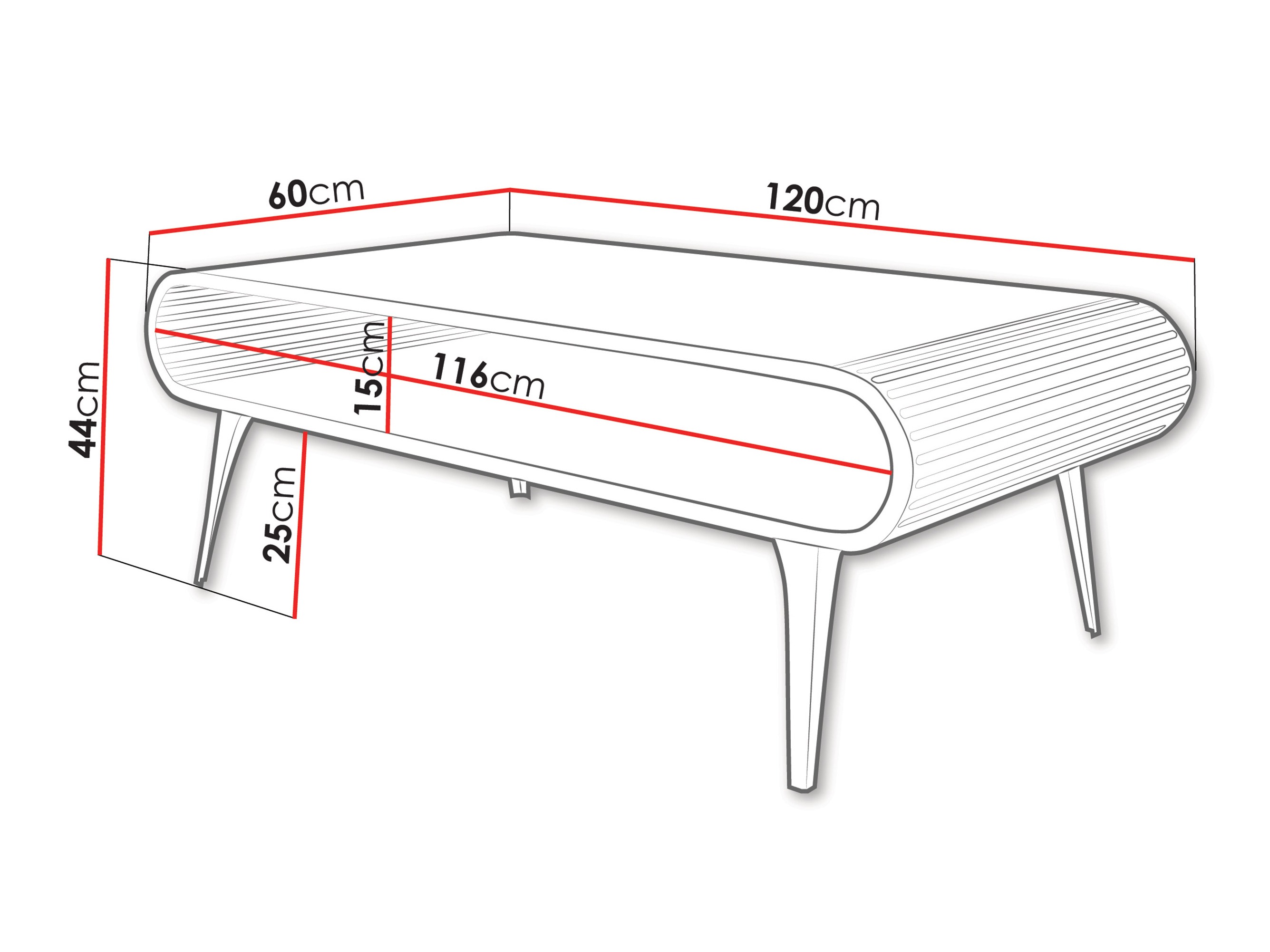 Tavolino da caffè Oswego 162 (Bianco)