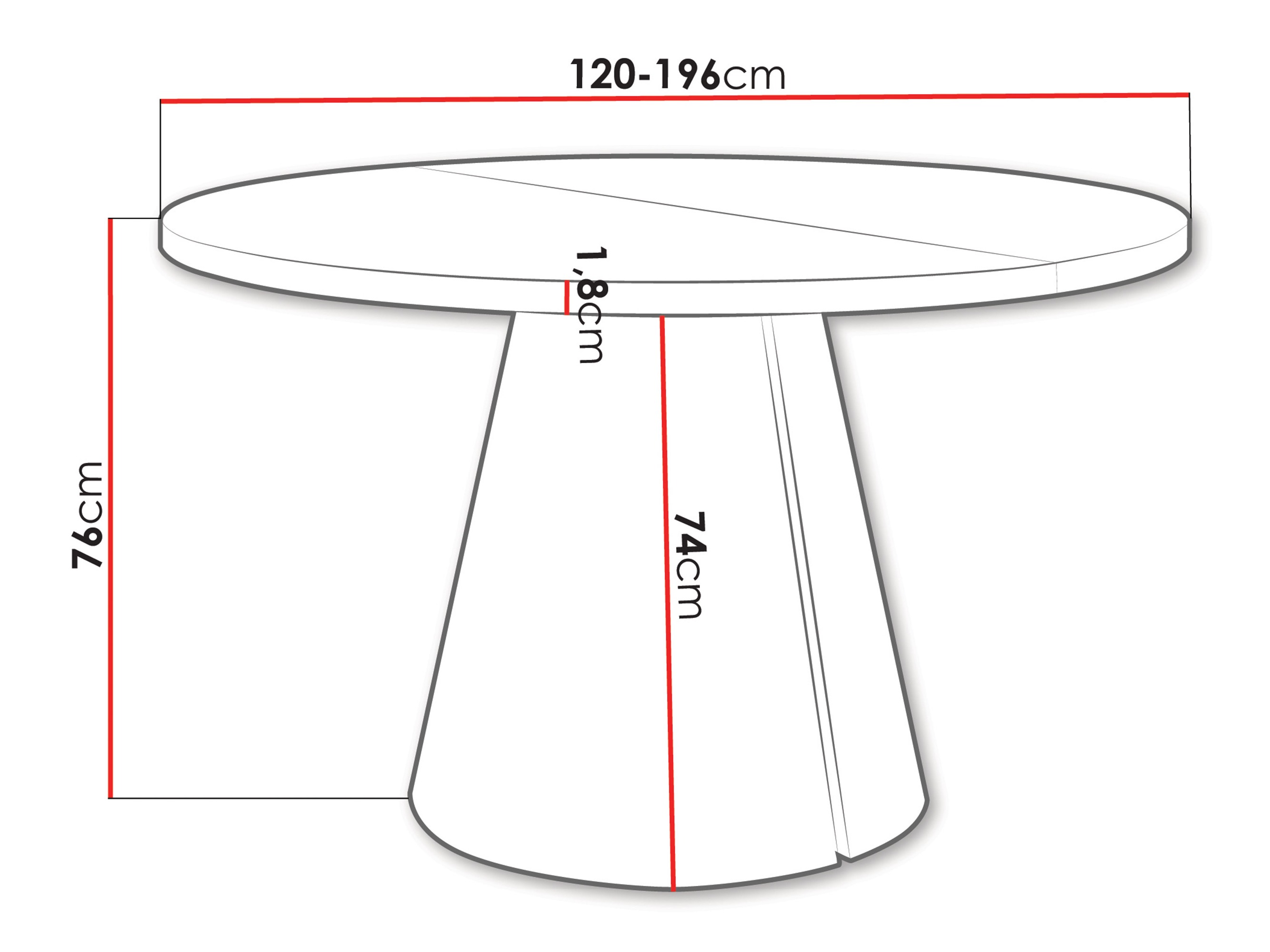 Tavolo Oswego 167 (Cachemire)