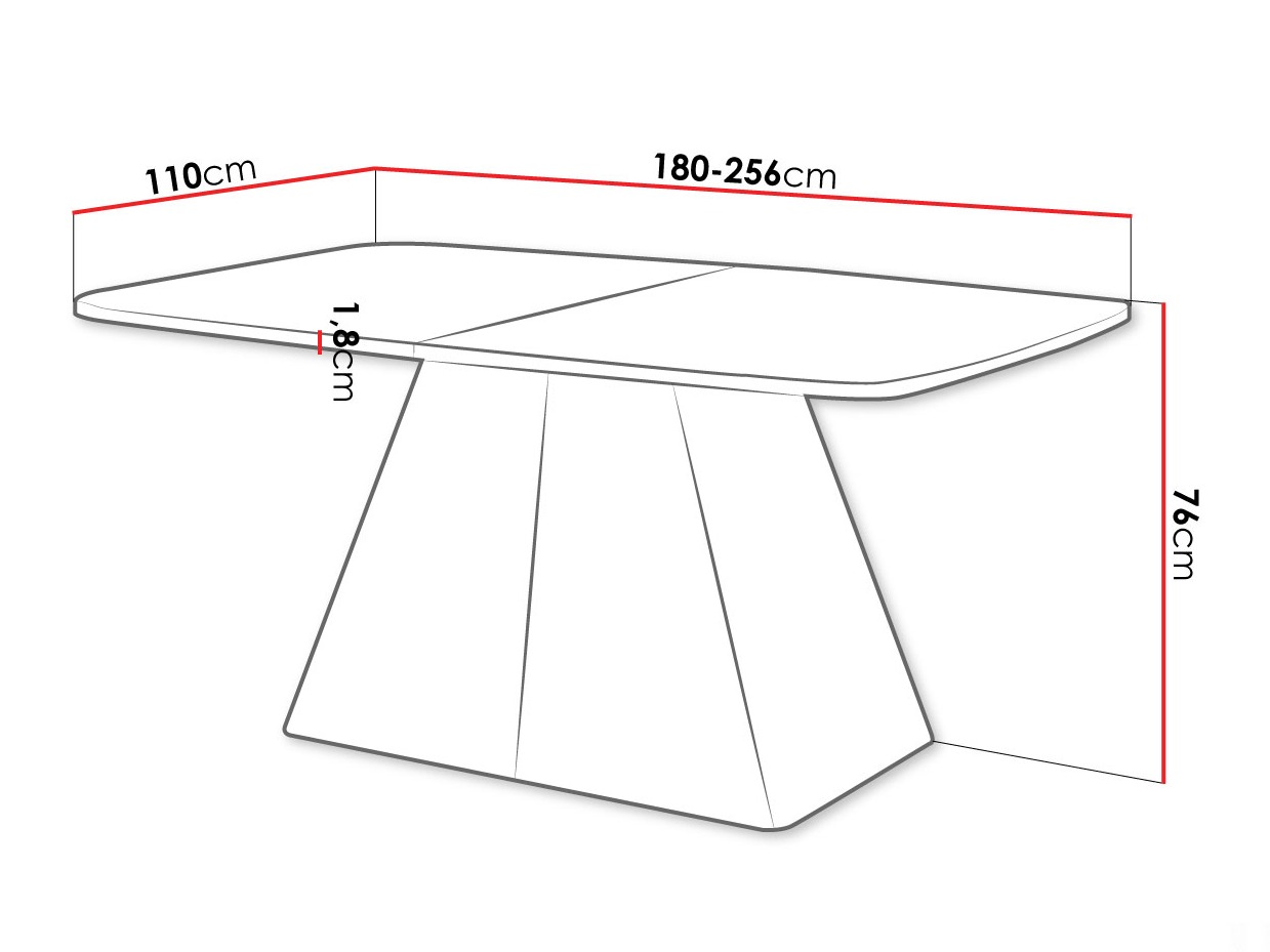 Tavolo Oswego 169 (Grafite)