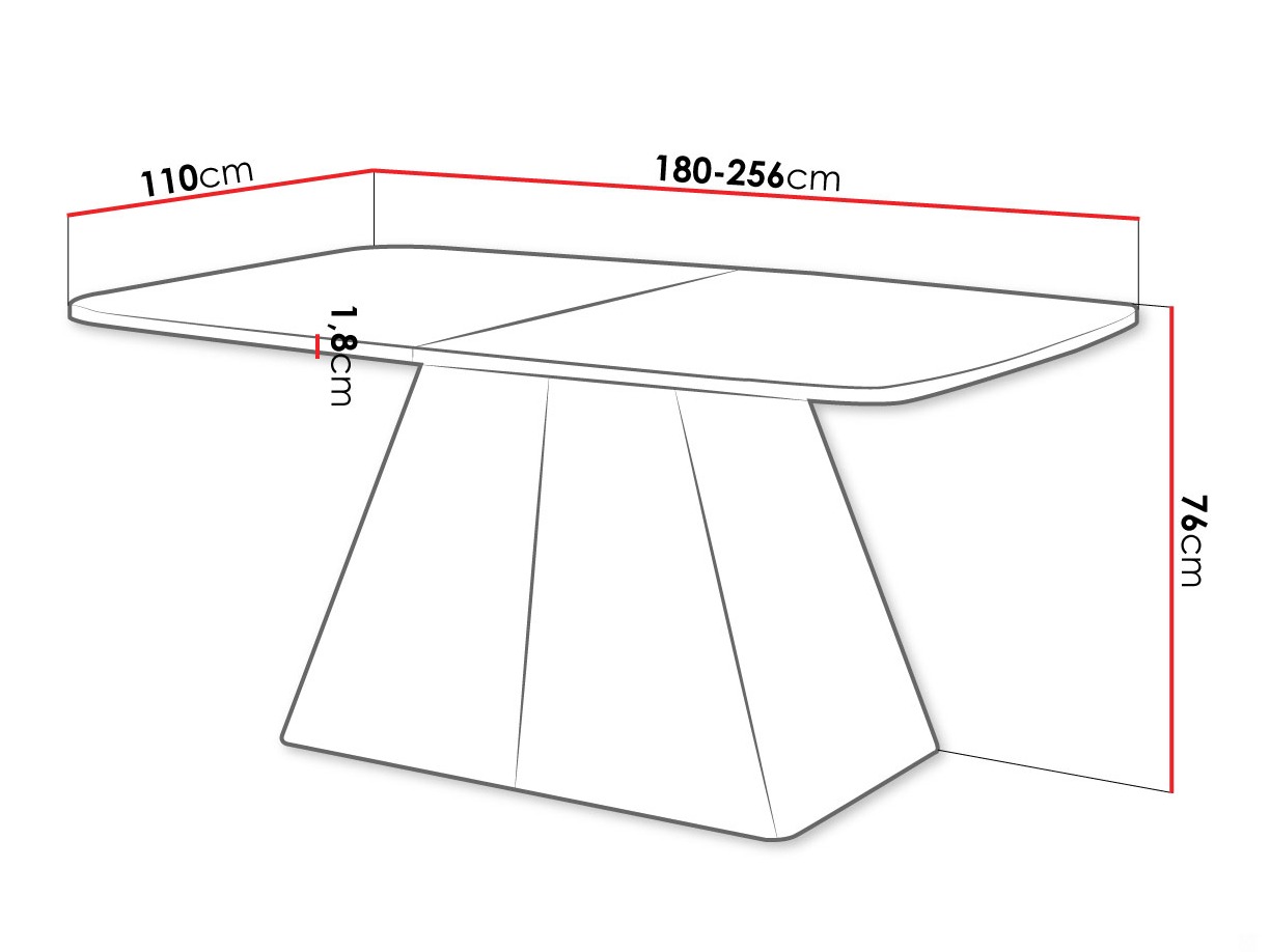 Tavolo Oswego 170 (Bianco)