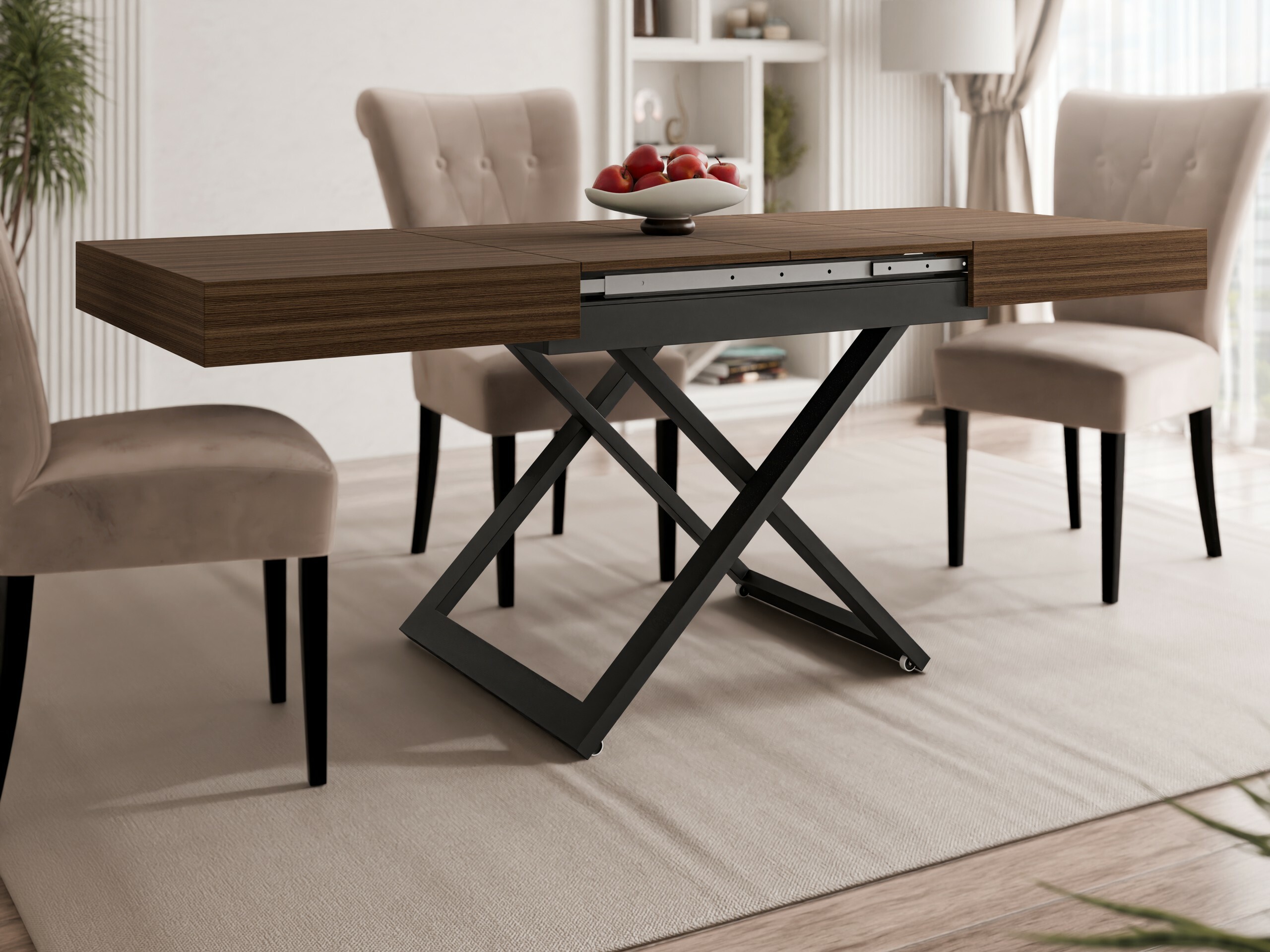 Tavolino trasformabile Oswego 171 (Noce)