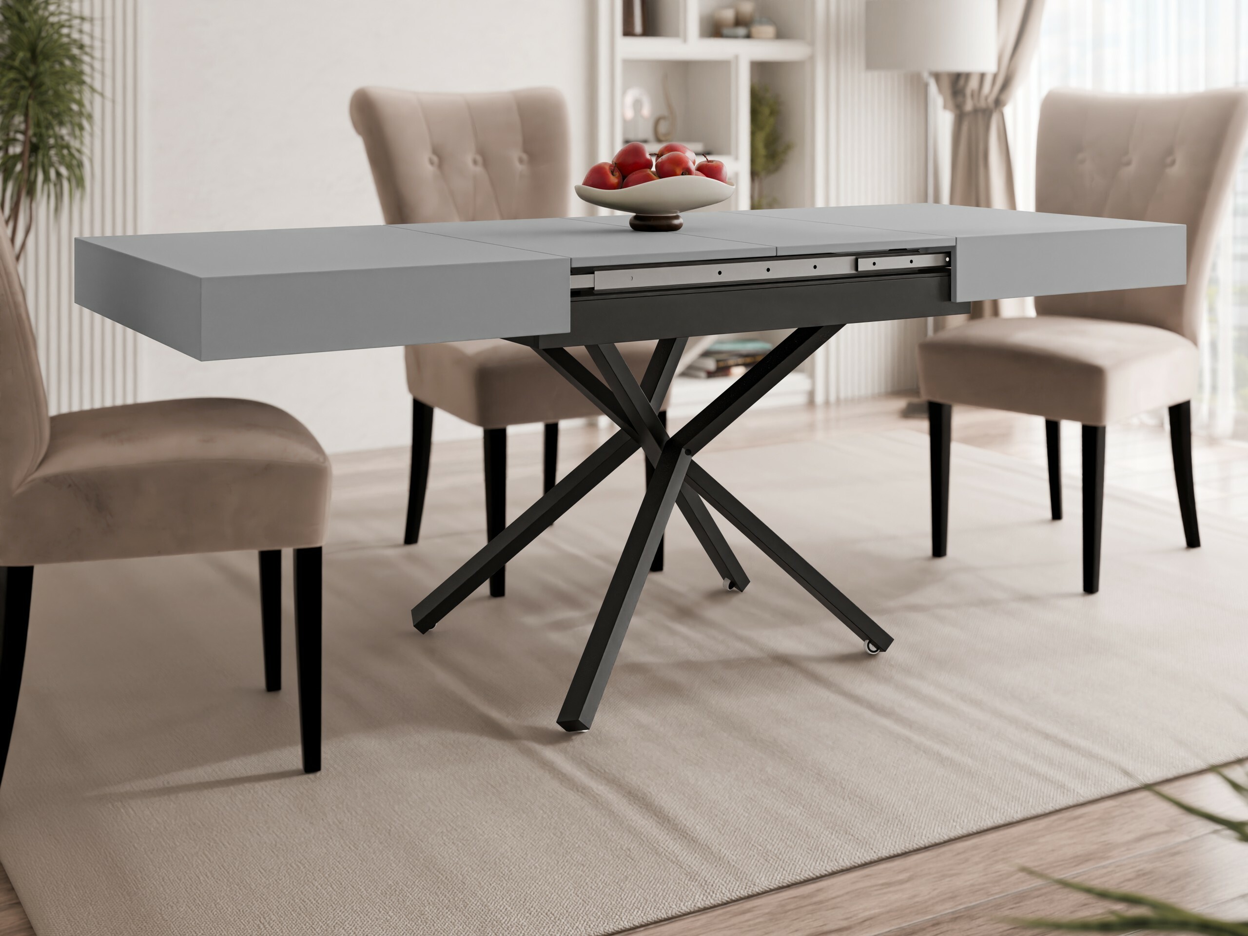 Tavolino trasformabile Oswego 176 (Grafite)
